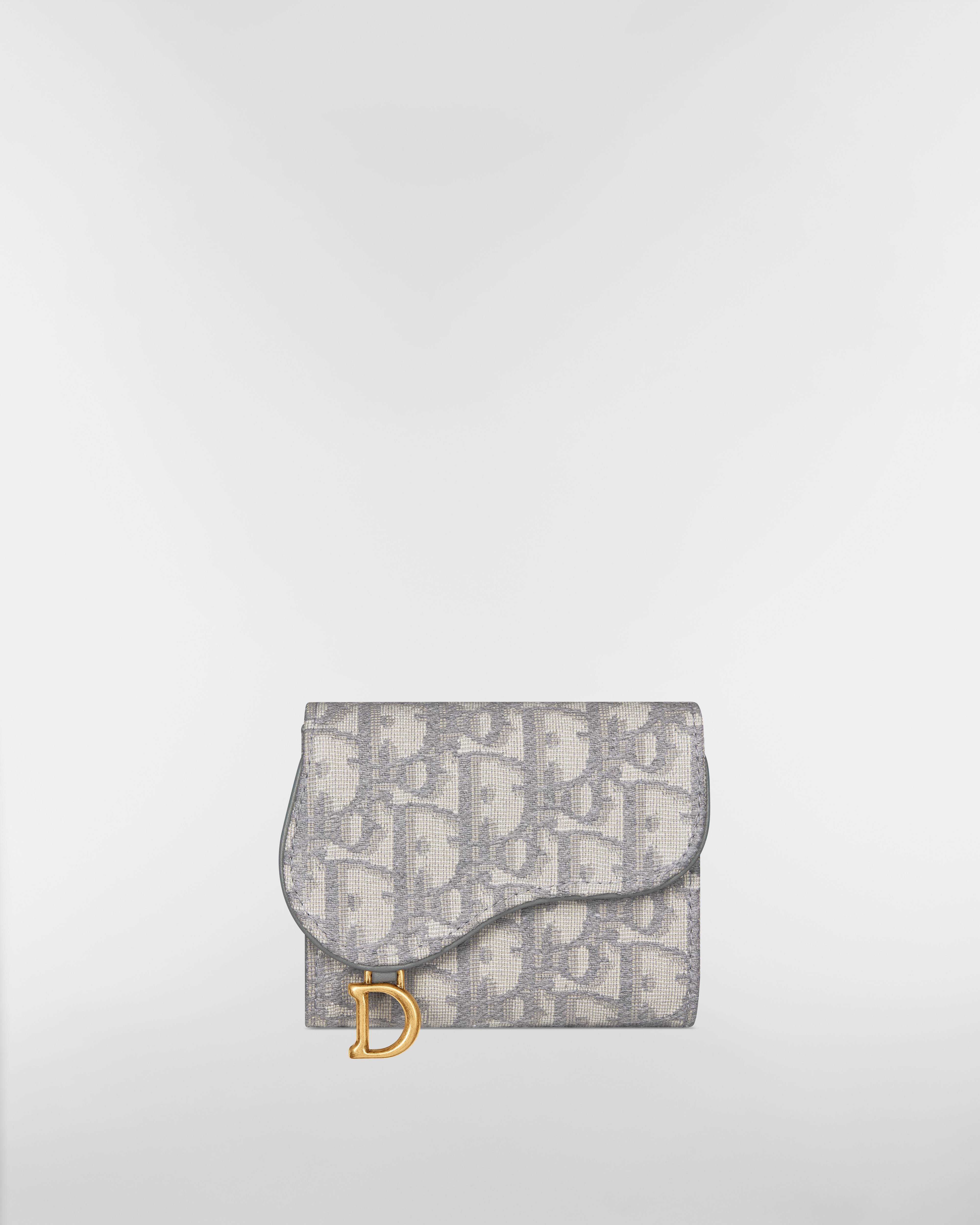 【日本限定】Saddle Nymphea ウォレット ディオール オブリーク ジャカード E01