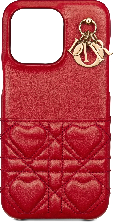 【日本限定】Dioramour Lady Dior iPhone 15 Pro Maxケース カナージュ ラムスキン - DIOR