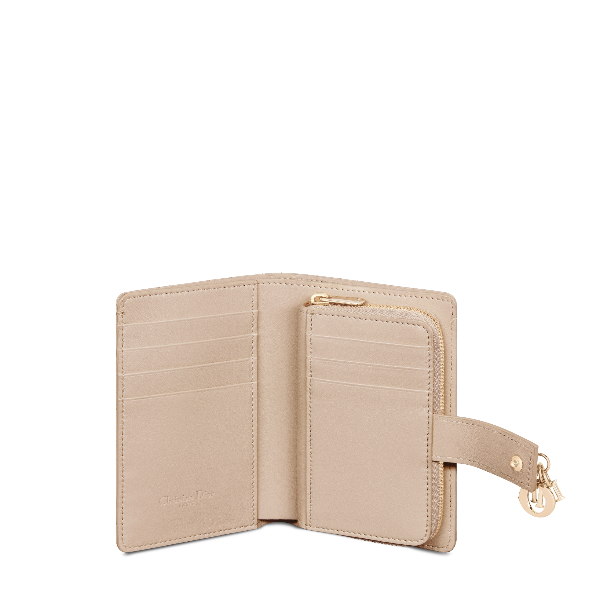 My Dior Dittany 지갑 파우더 베이지 까나쥬 양가죽 E07
