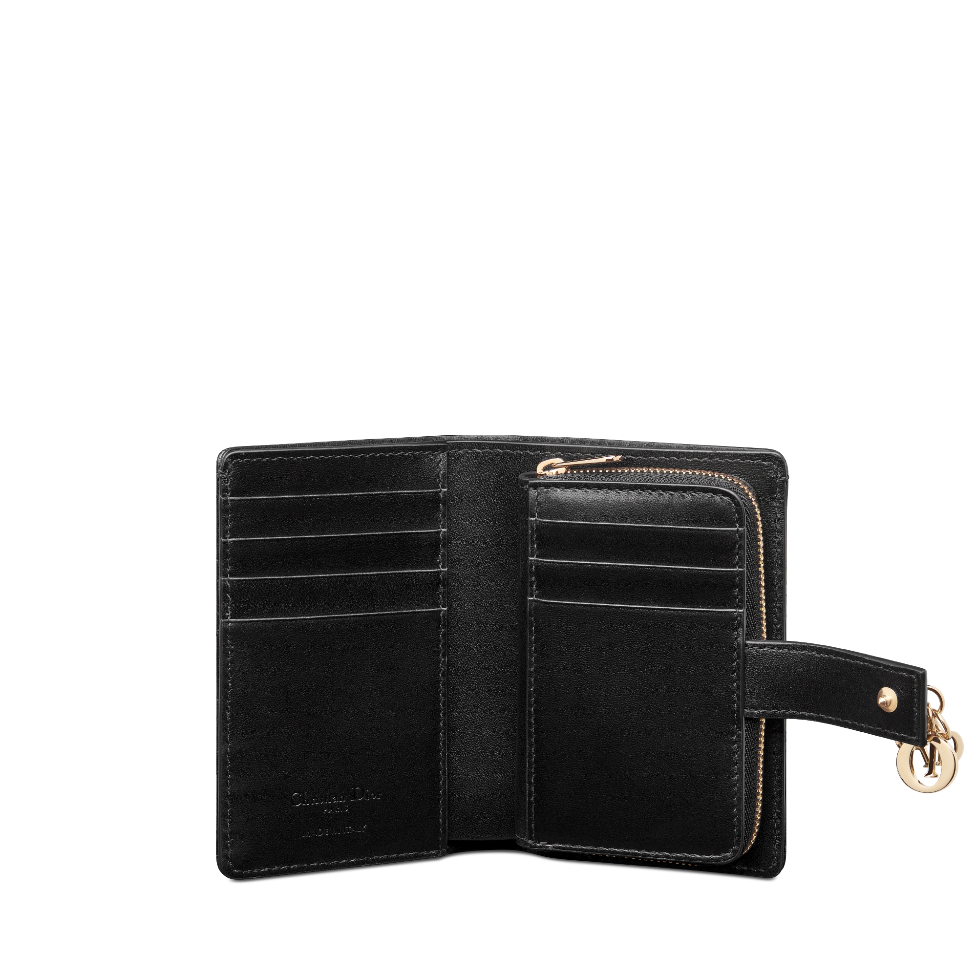 My Dior Dittany 지갑 블랙 까나쥬 양가죽 E07