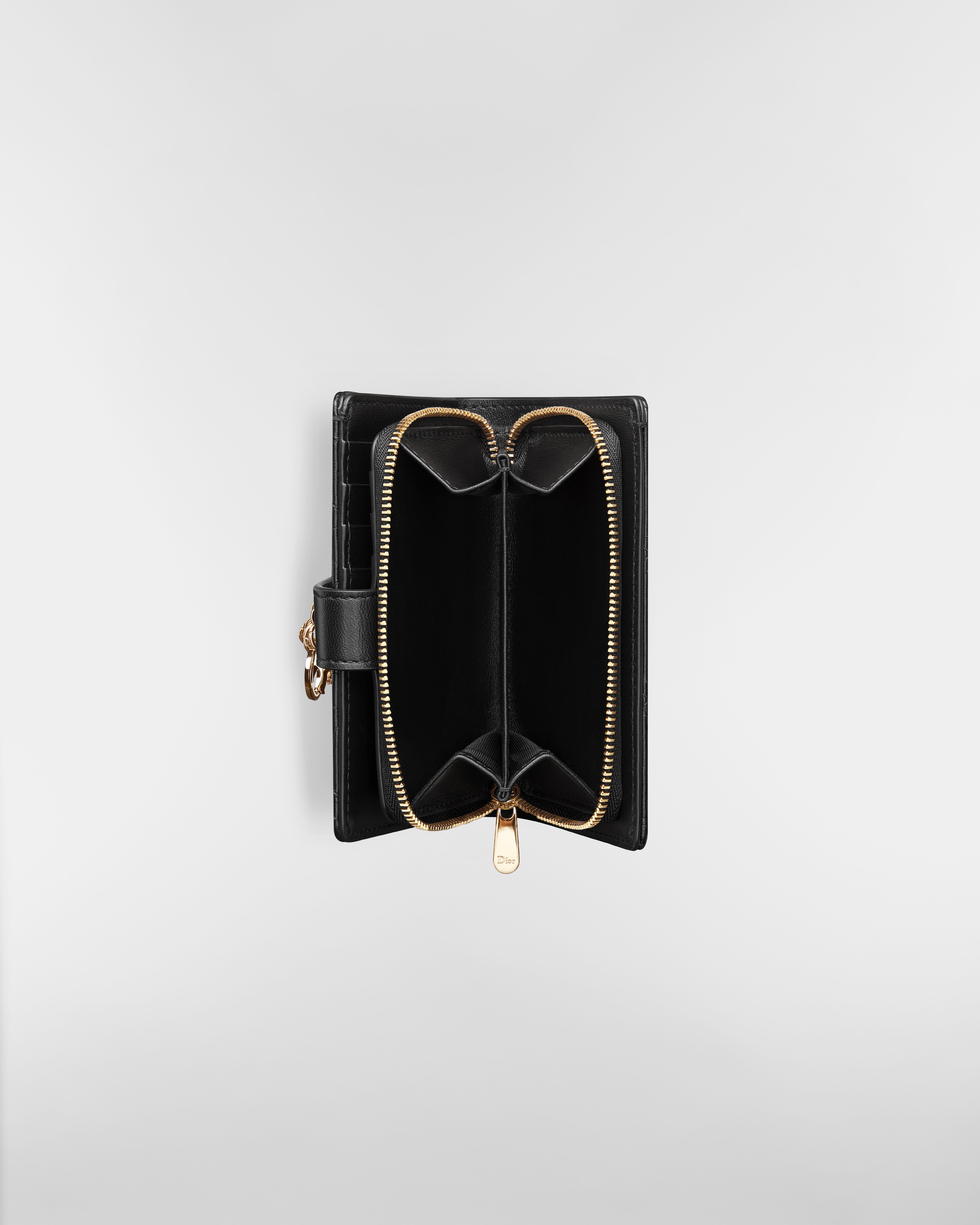 My Dior Dittany 지갑 블랙 까나쥬 양가죽 E06
