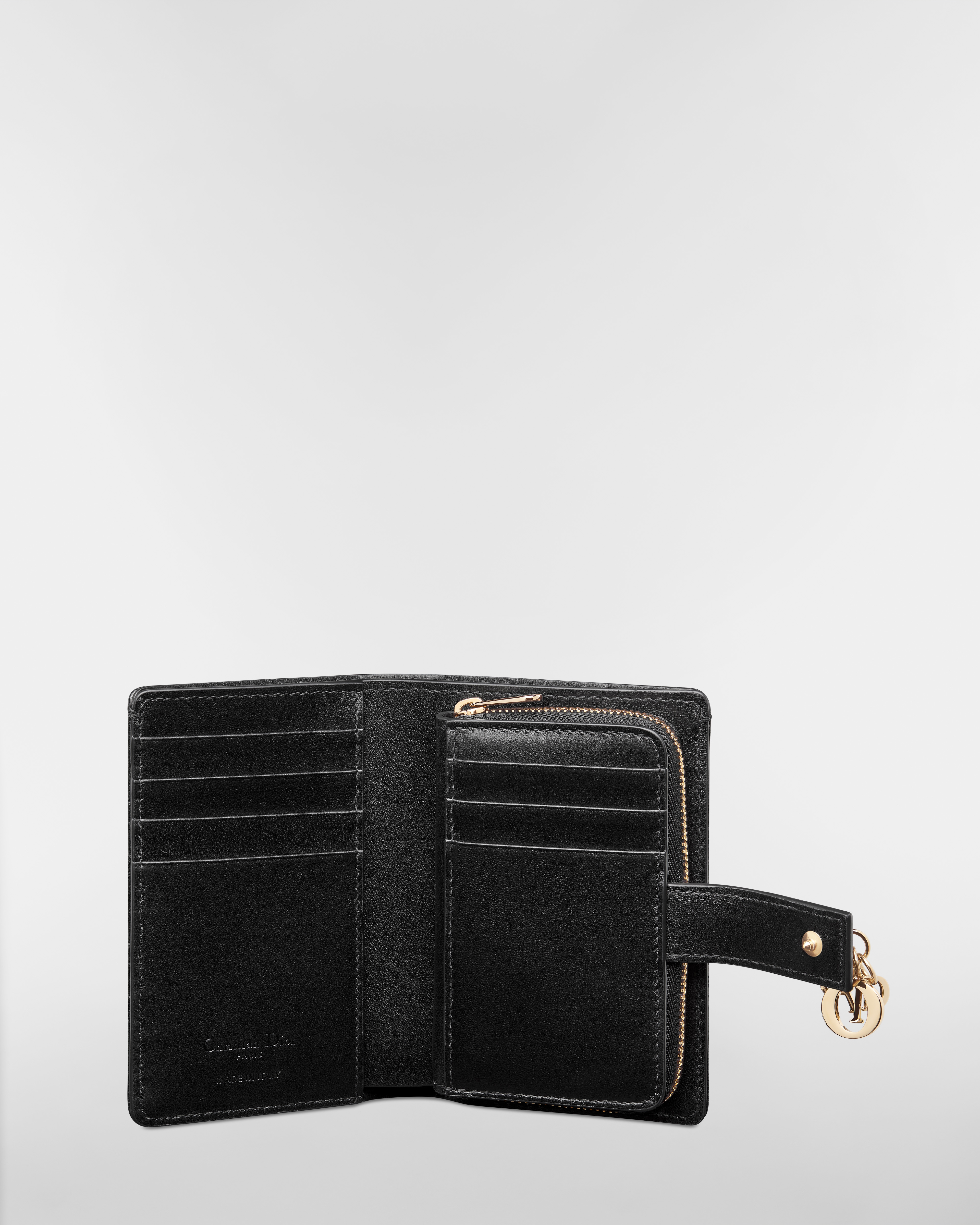 My Dior Dittany 지갑 블랙 까나쥬 양가죽 E07