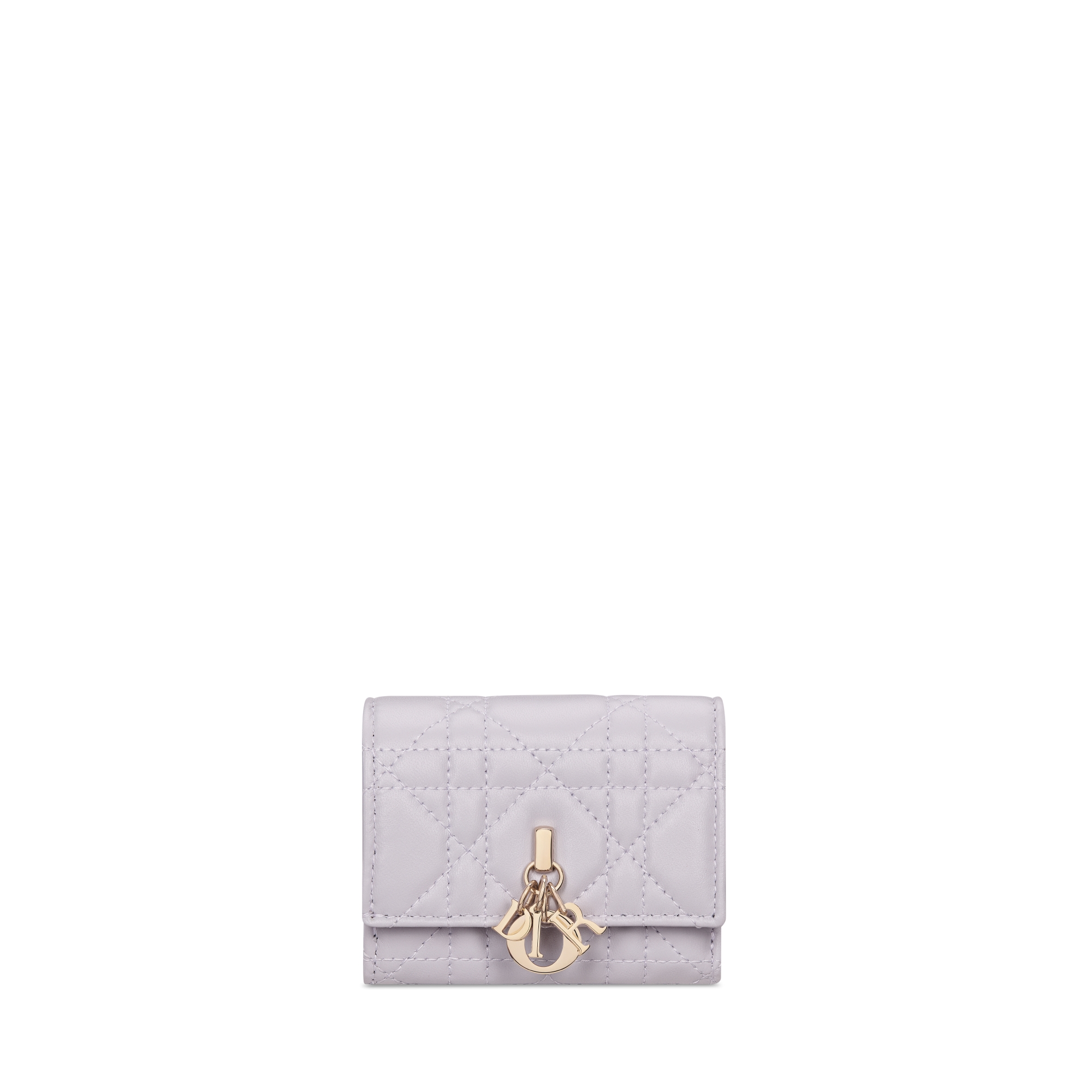 My Dior Hibiscus L-Zip Wallet Three-Tone Lilac, Pale Pink and Sweet Pink Cannage Lambskin E01