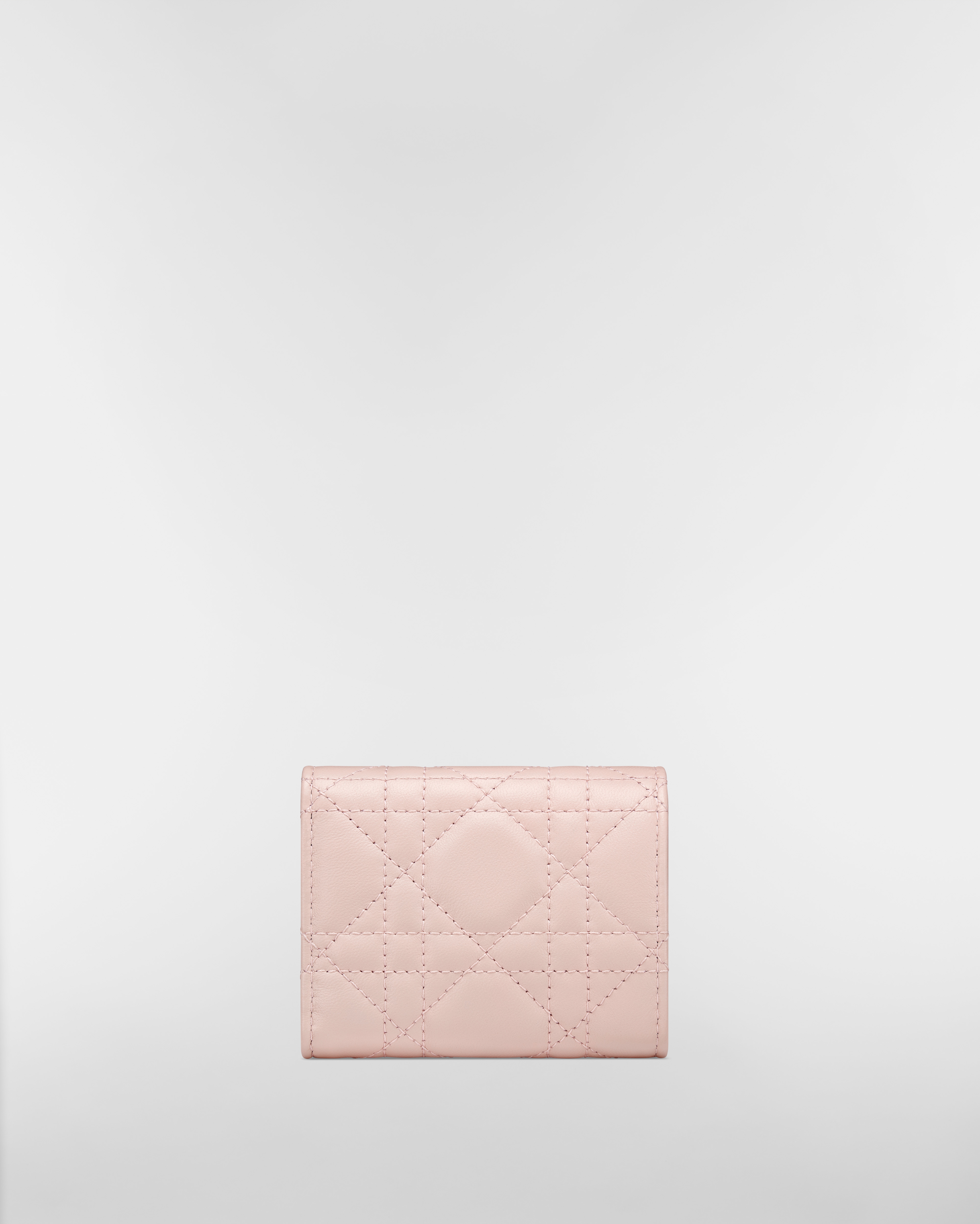 My Dior Hibiscus L형 지퍼 지갑 파우더 핑크 까나쥬 양가죽 E08