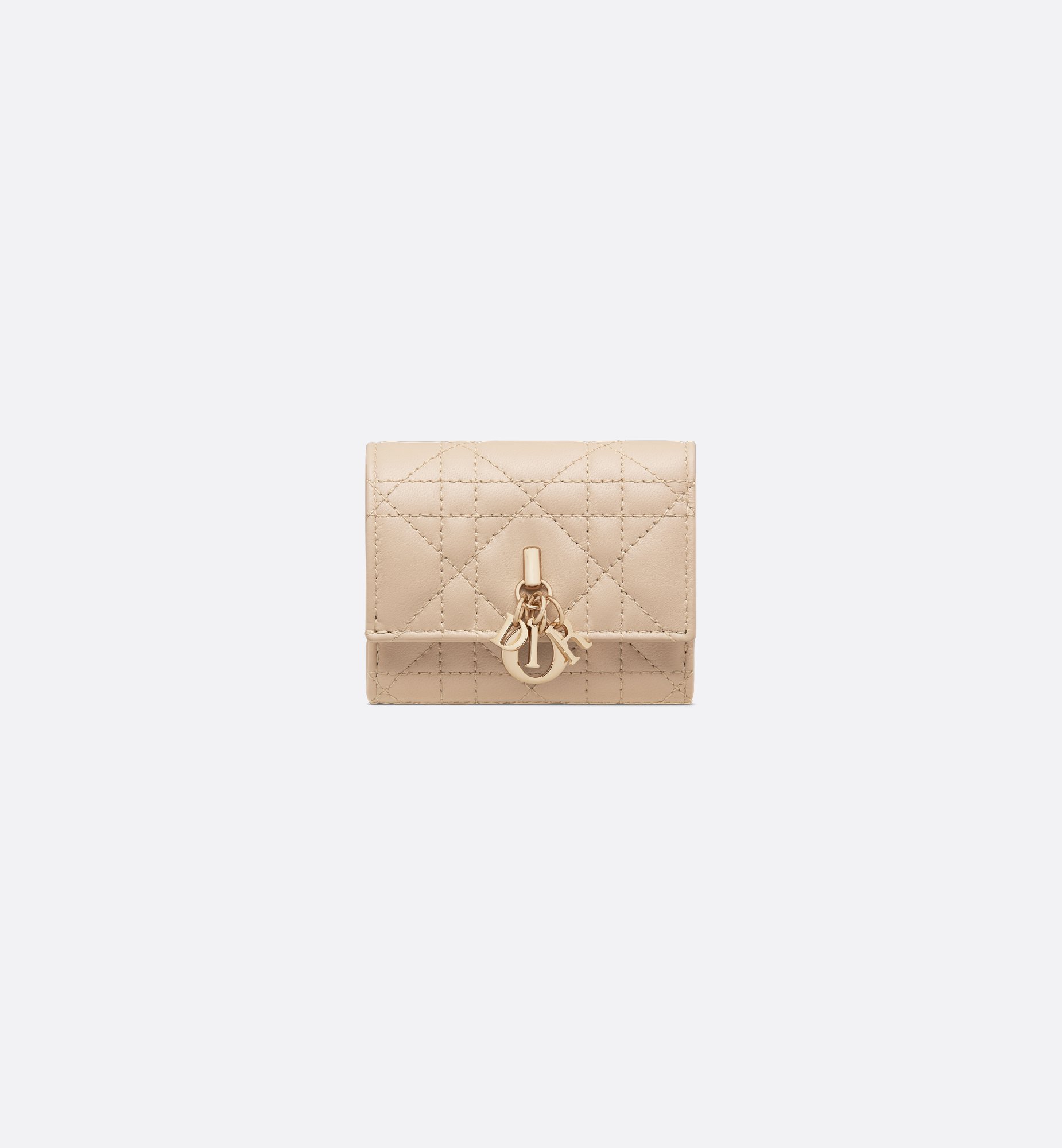 My Dior Hibiscus L-Zip Wallet Black Cannage Lambskin | DIOR My Dior Hibiscus L-Zip Wallet Black Cannage Lambskin | DIOR