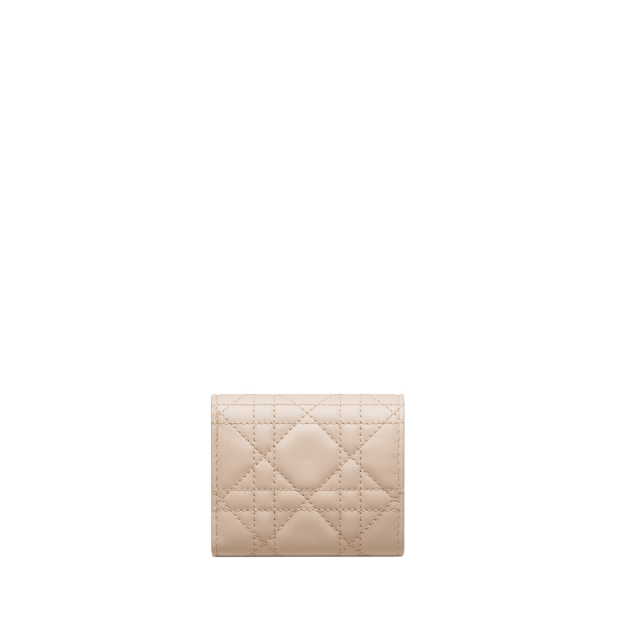 My Dior Hibiscus L-Zip Wallet Powder Beige Cannage Lambskin E08
