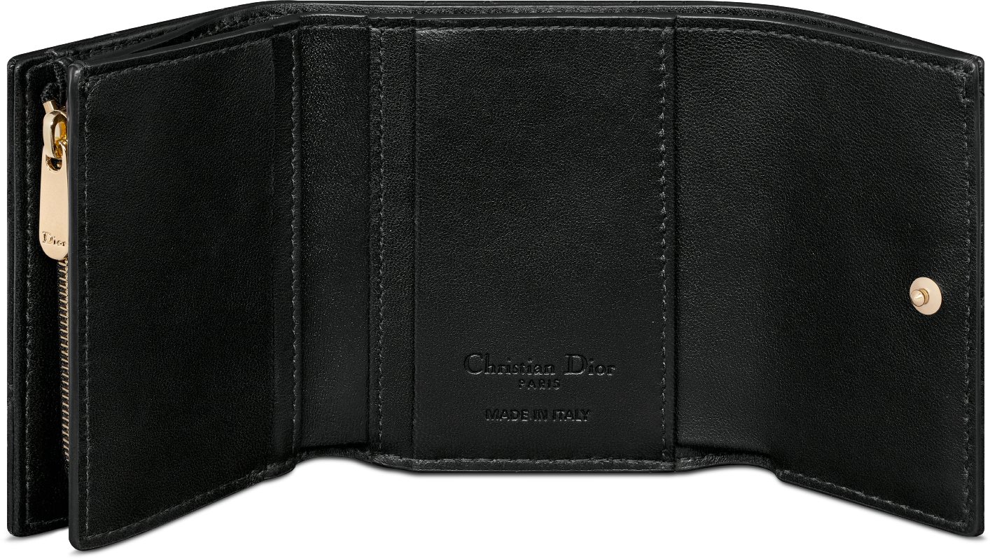 My Dior Hibiscus L-Zip Wallet Unfolded view