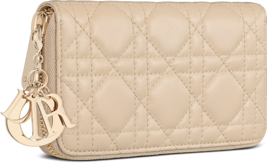 디올 미디엄 레이디 디올 지퍼 지갑 S6024ONMJ_M51U