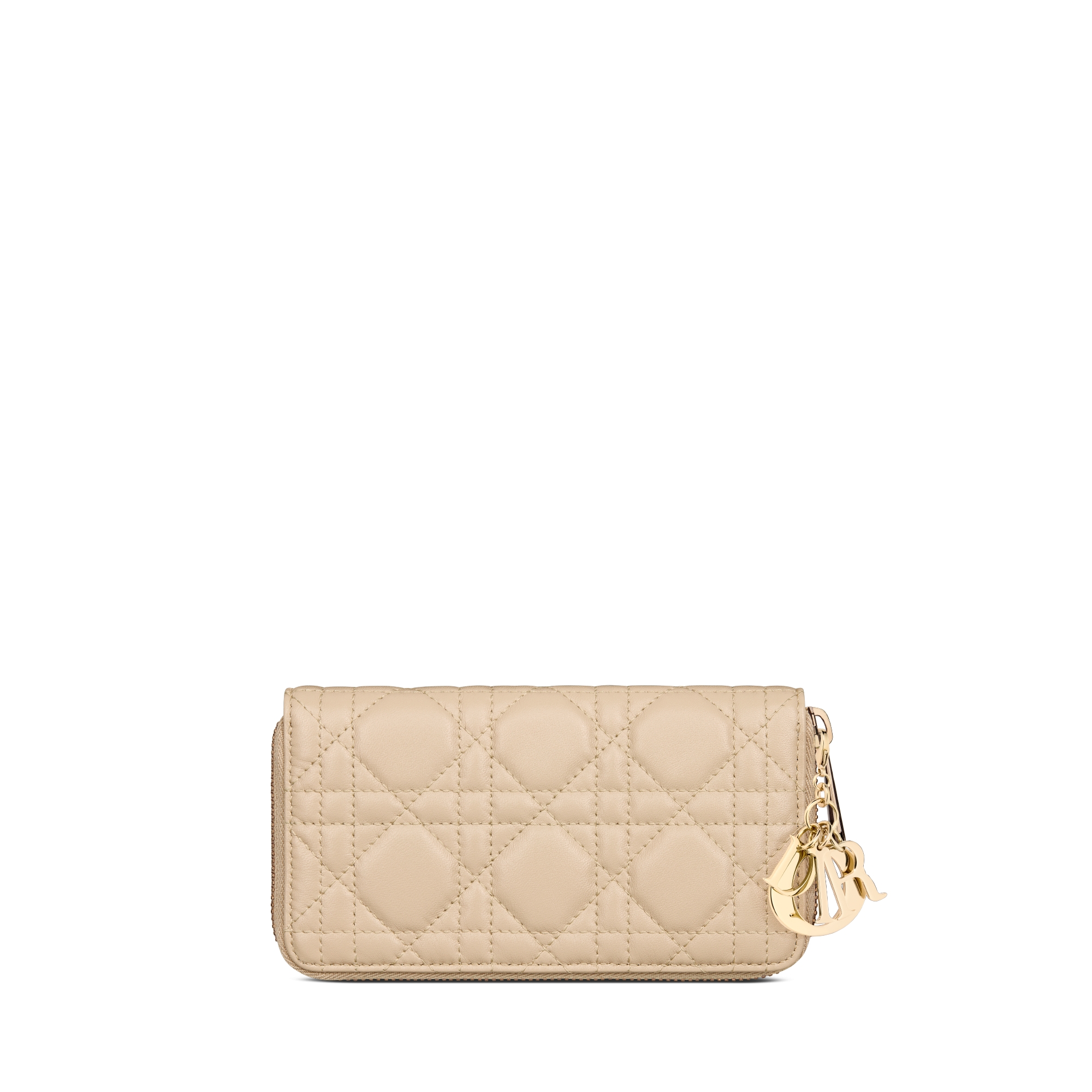 Medium Lady Dior Zipped Wallet