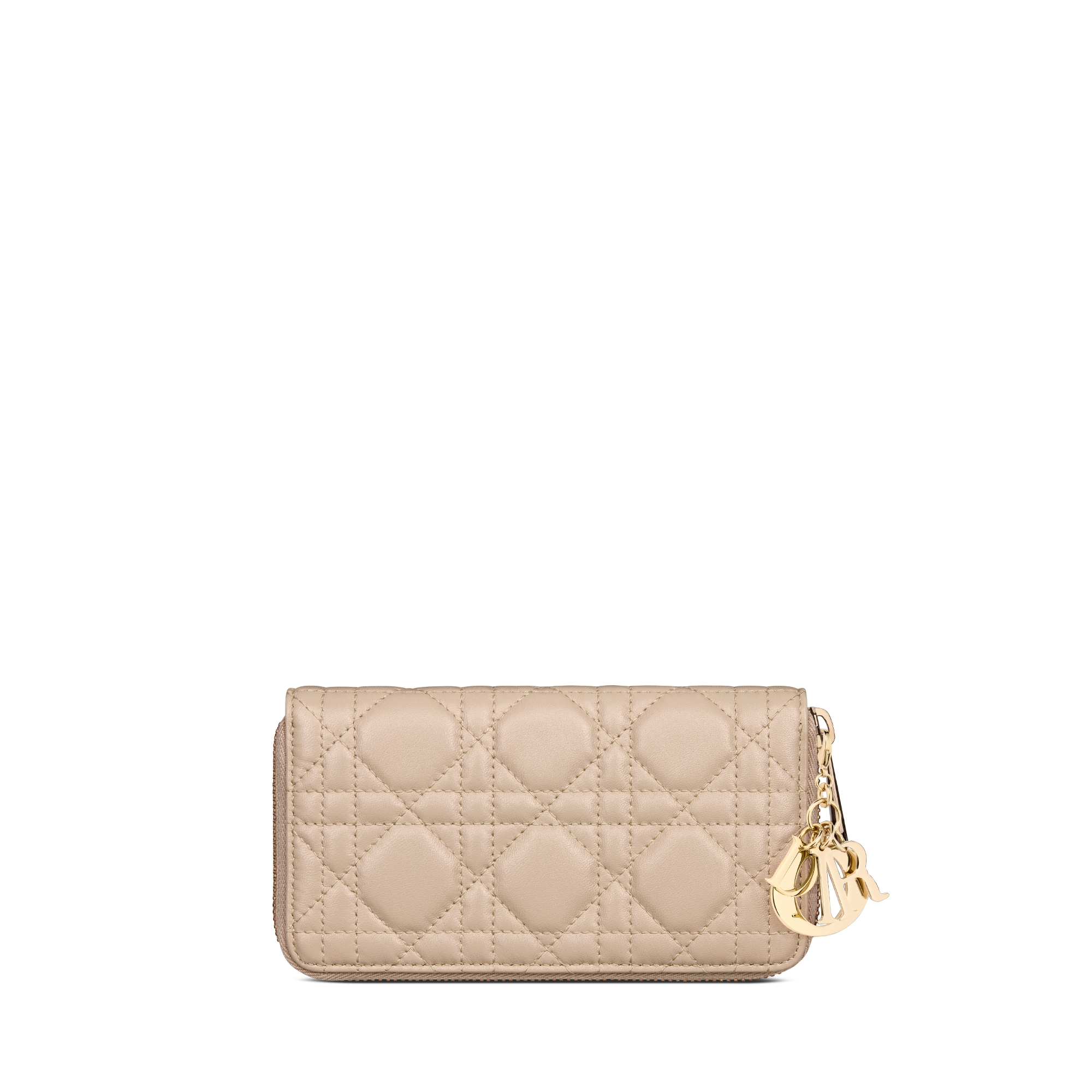 Medium Lady Dior Zipped Wallet