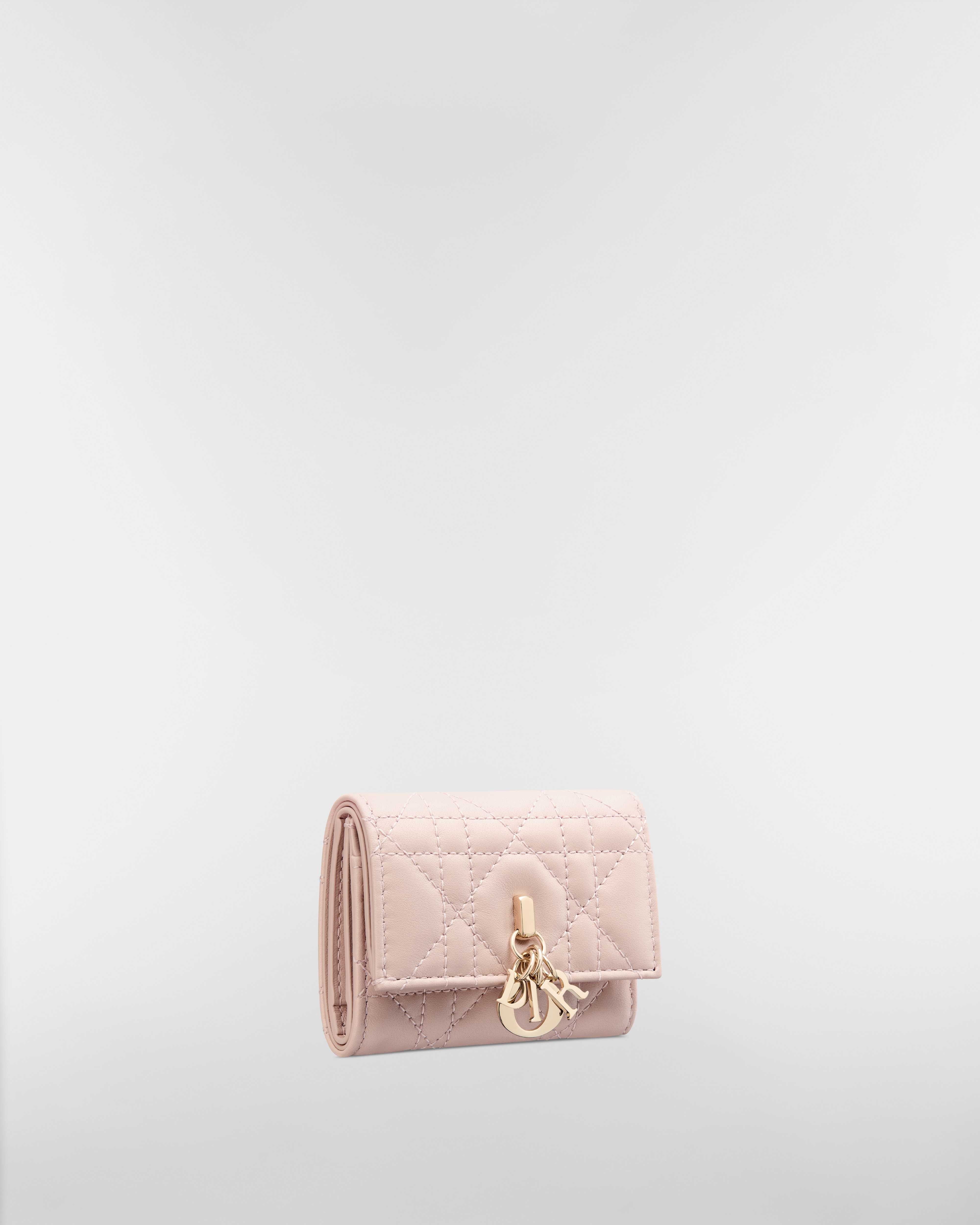 My Dior Veronia 지갑 파우더 핑크 까나쥬 양가죽 E03