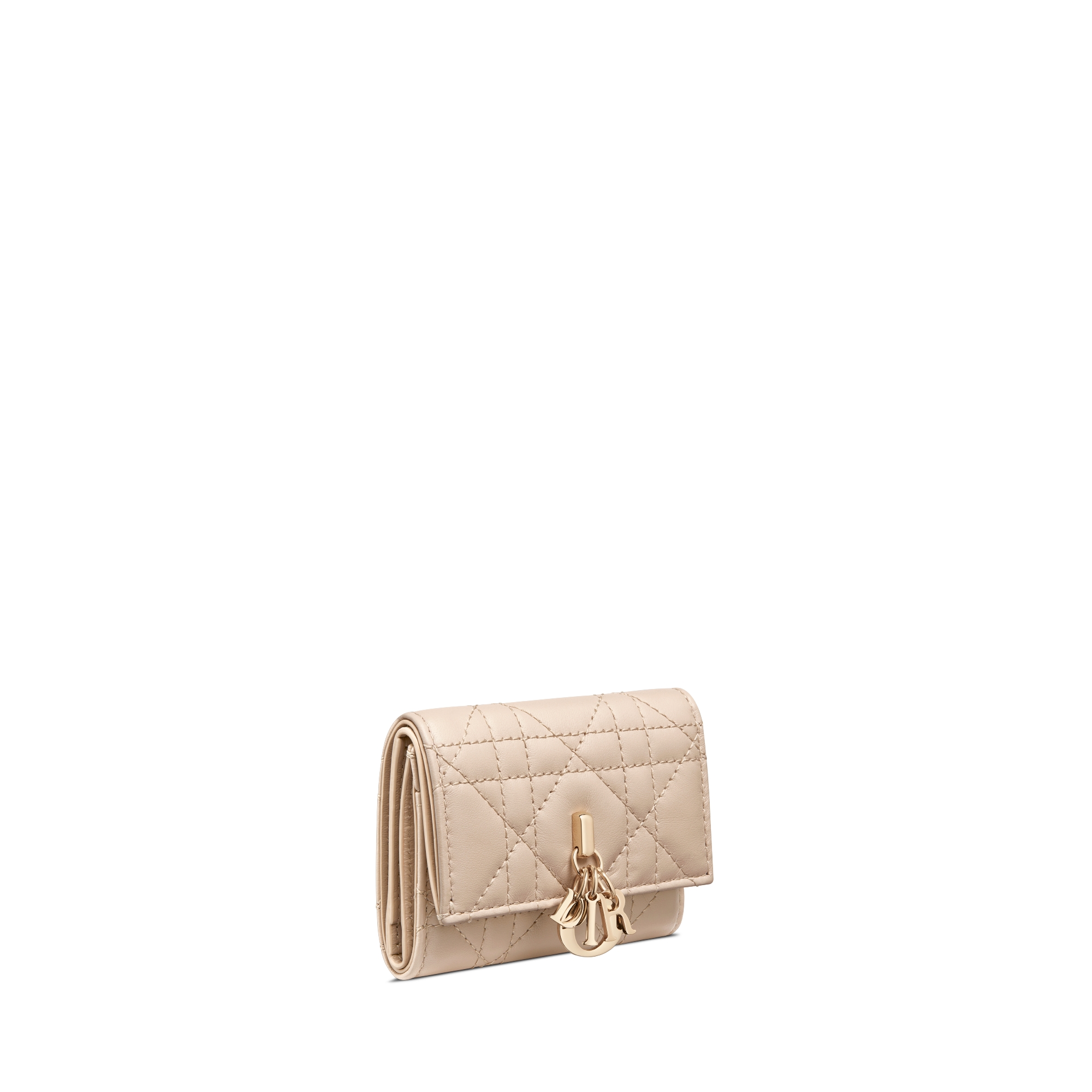 My Dior Veronia Wallet Powder Beige Cannage Lambskin E03