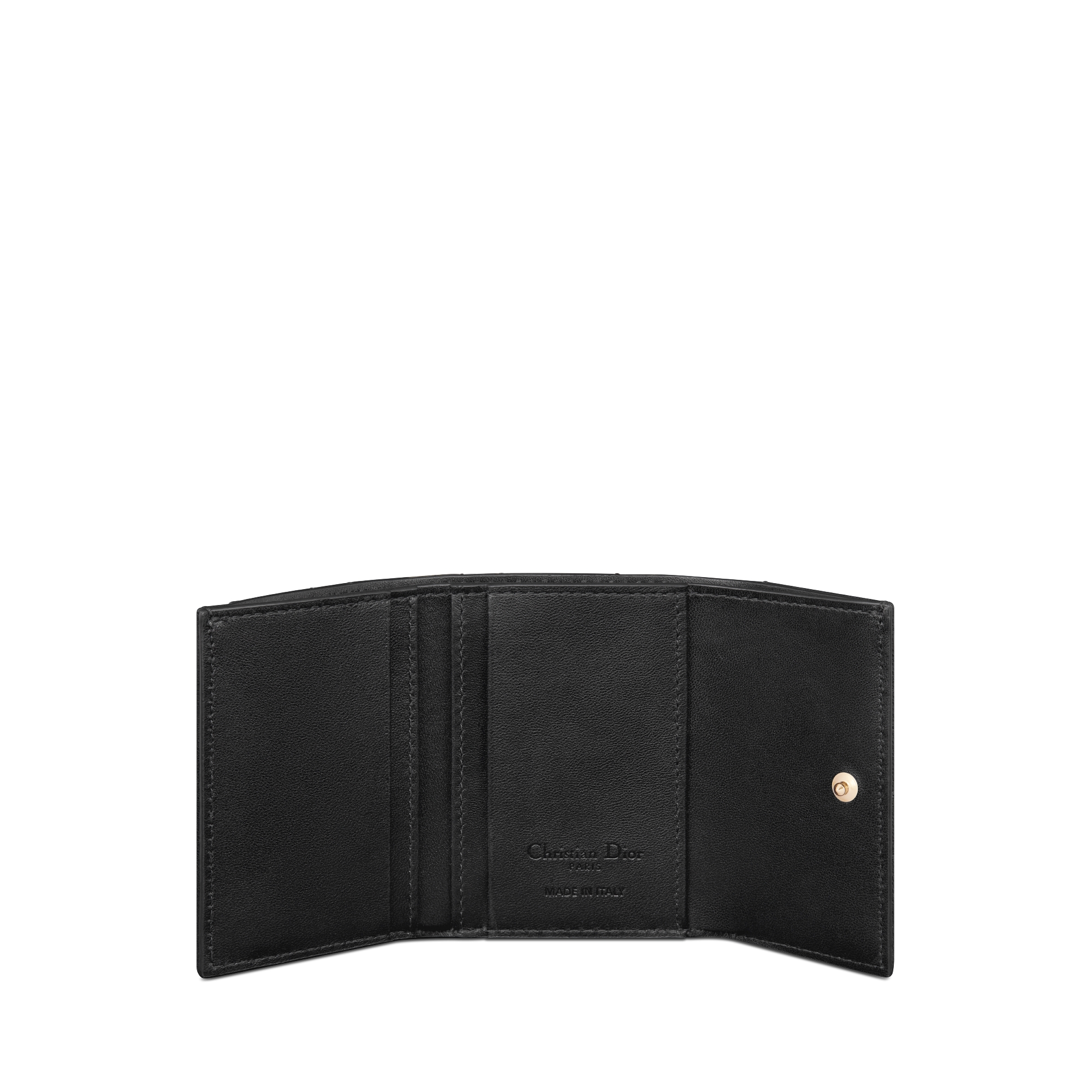 My Dior Veronia 錢包 黑色 Cannage 籐格紋羊皮 E07