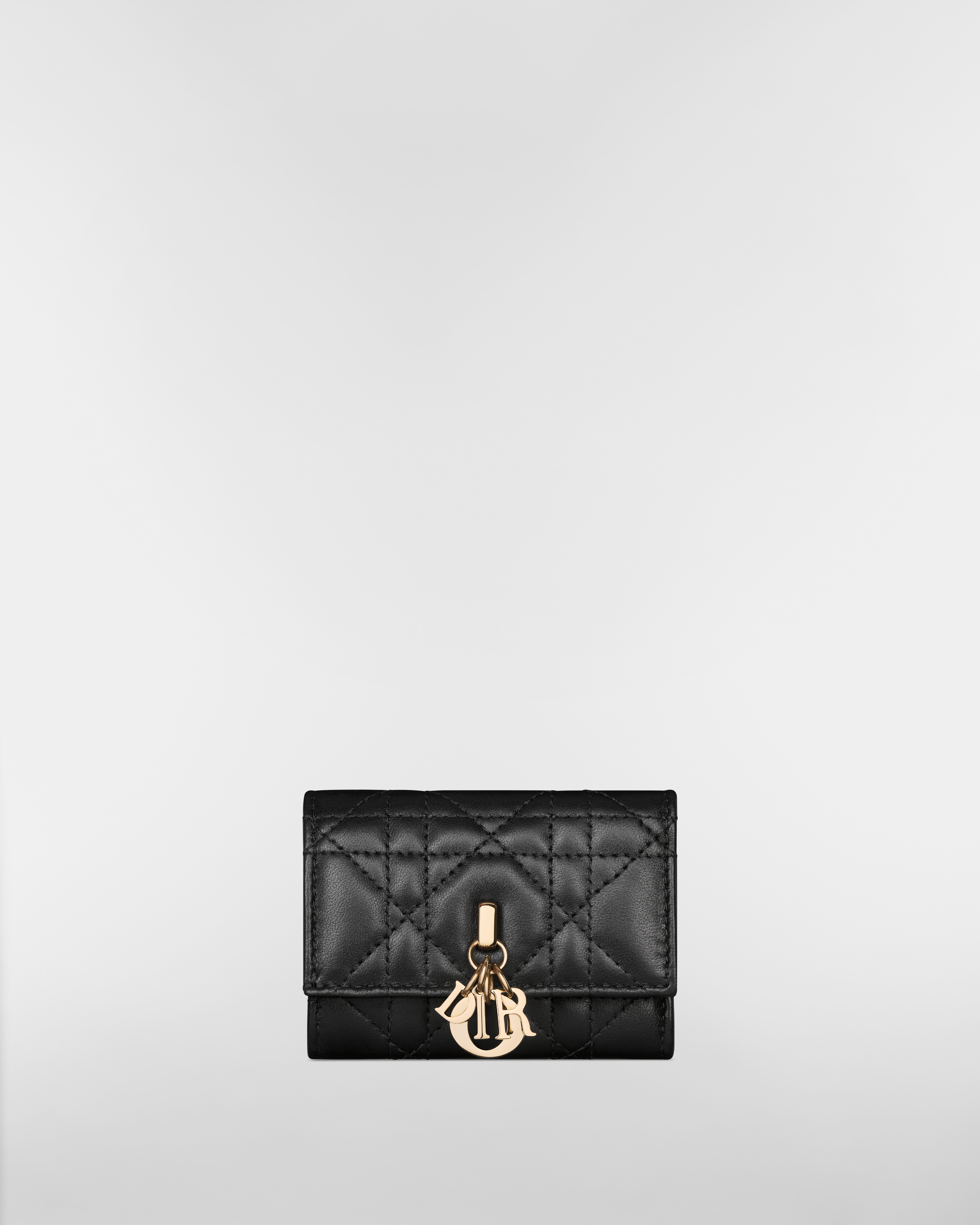 My Dior Veronia Wallet Black Cannage Lambskin E01