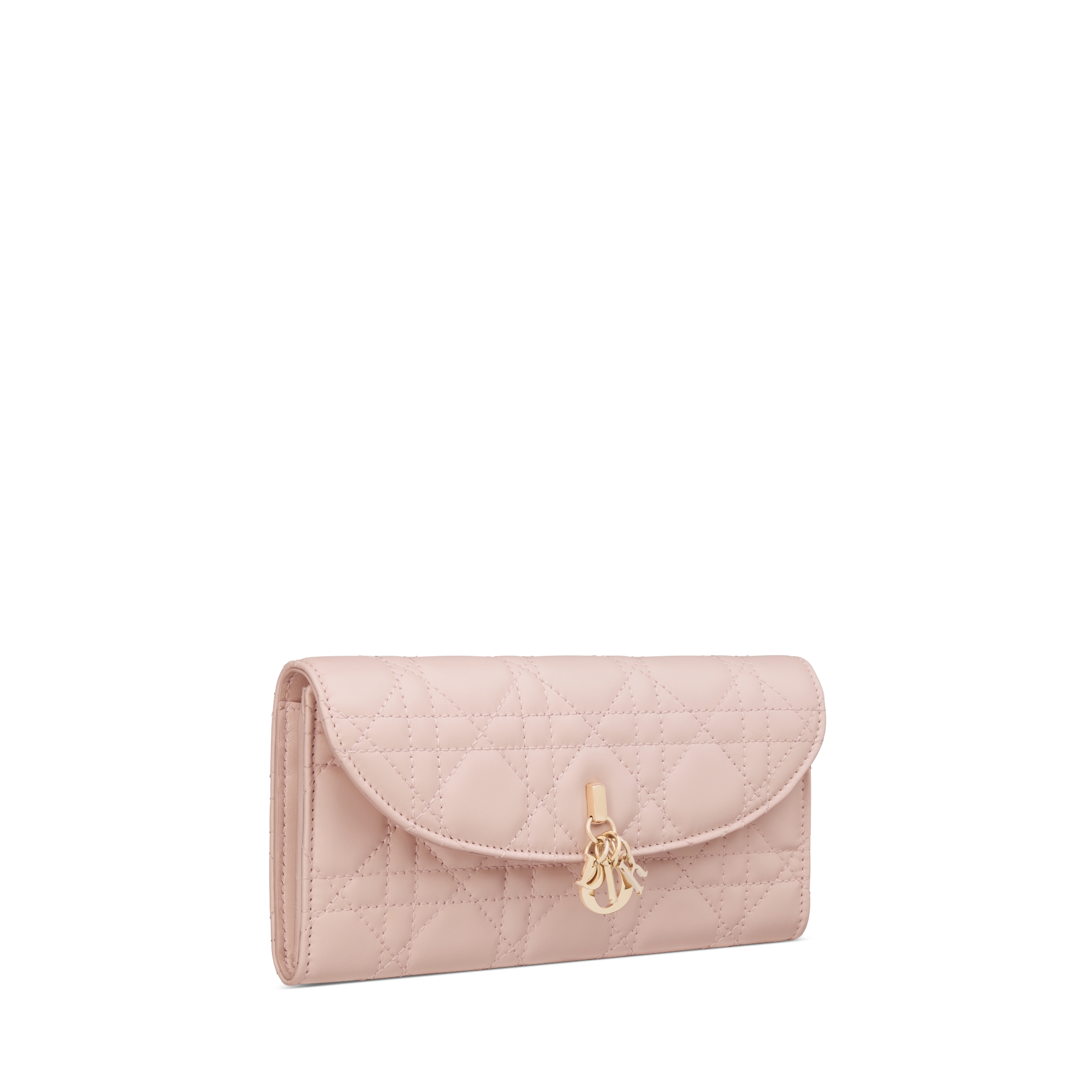 My Dior Violet Wallet Powder Pink Cannage Lambskin E03