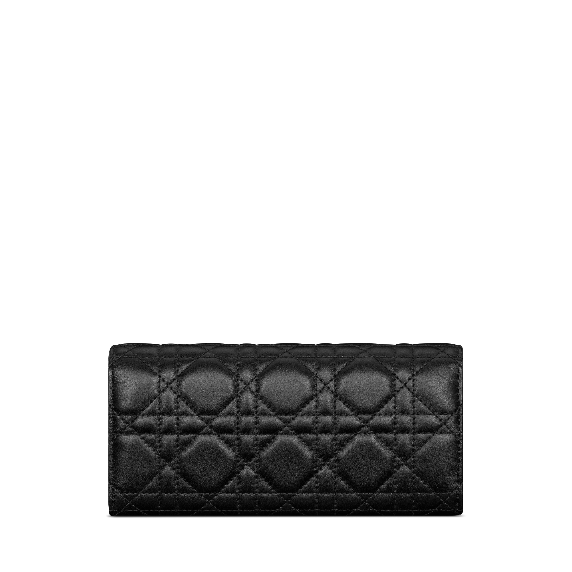 My Dior Violet Portemonnaie Cannage Lammleder in Schwarz E08