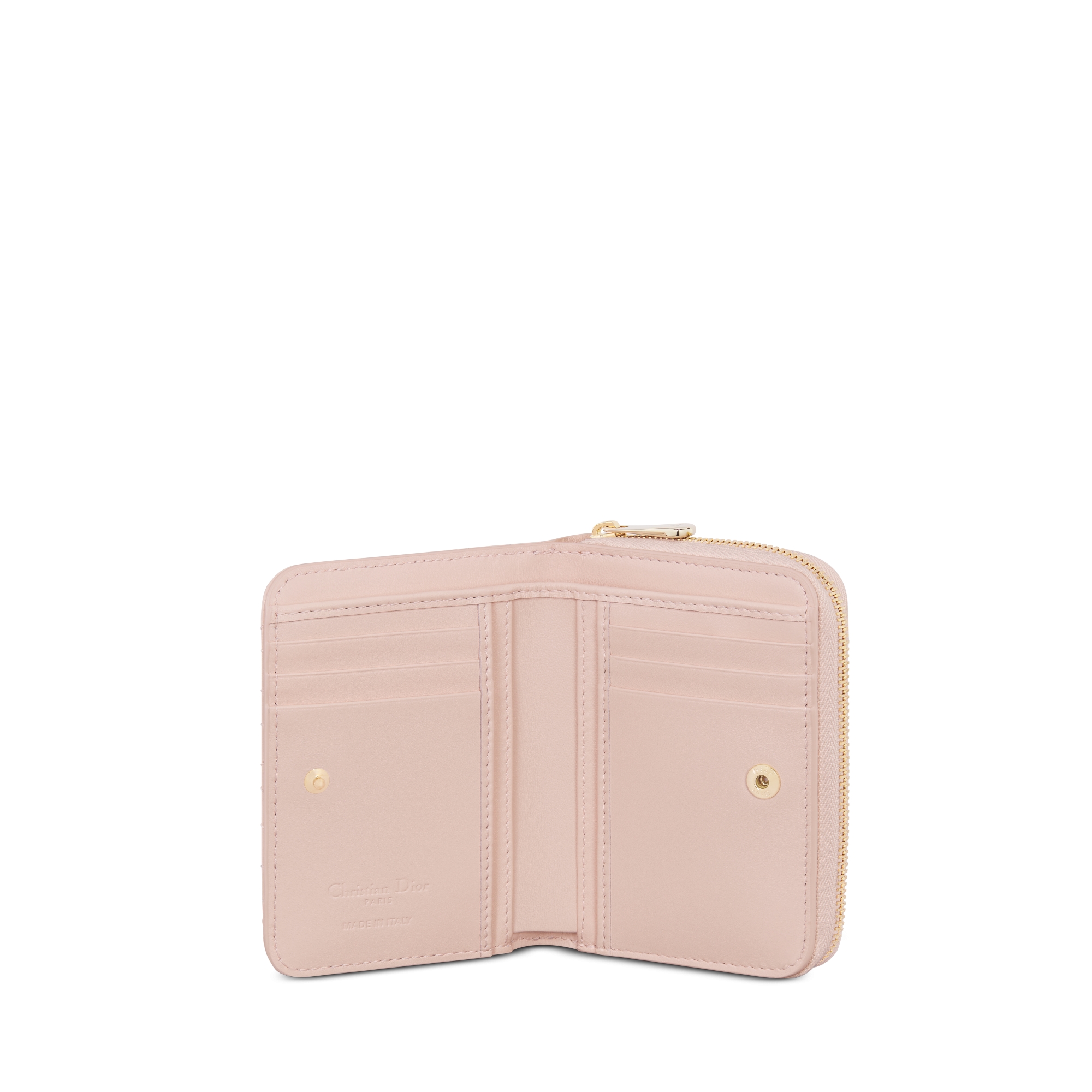 Lady Dior Scarlet 錢包 淡粉色 Cannage 籐格紋羊皮 E07