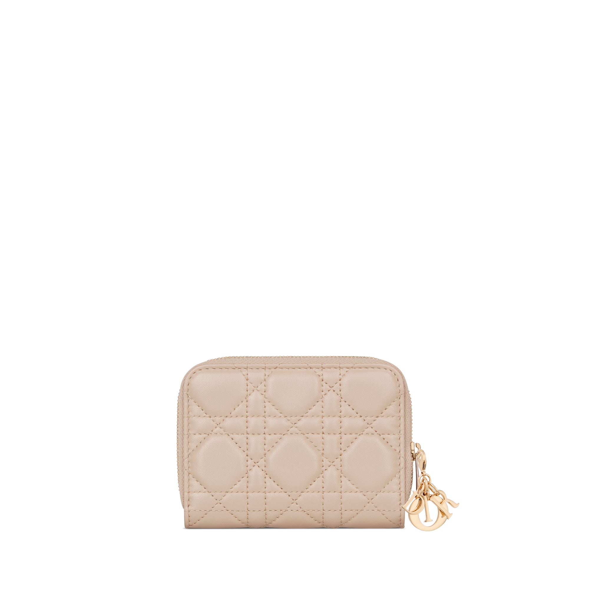 Lady Dior Scarlet Wallet Powder Beige Cannage Lambskin E08