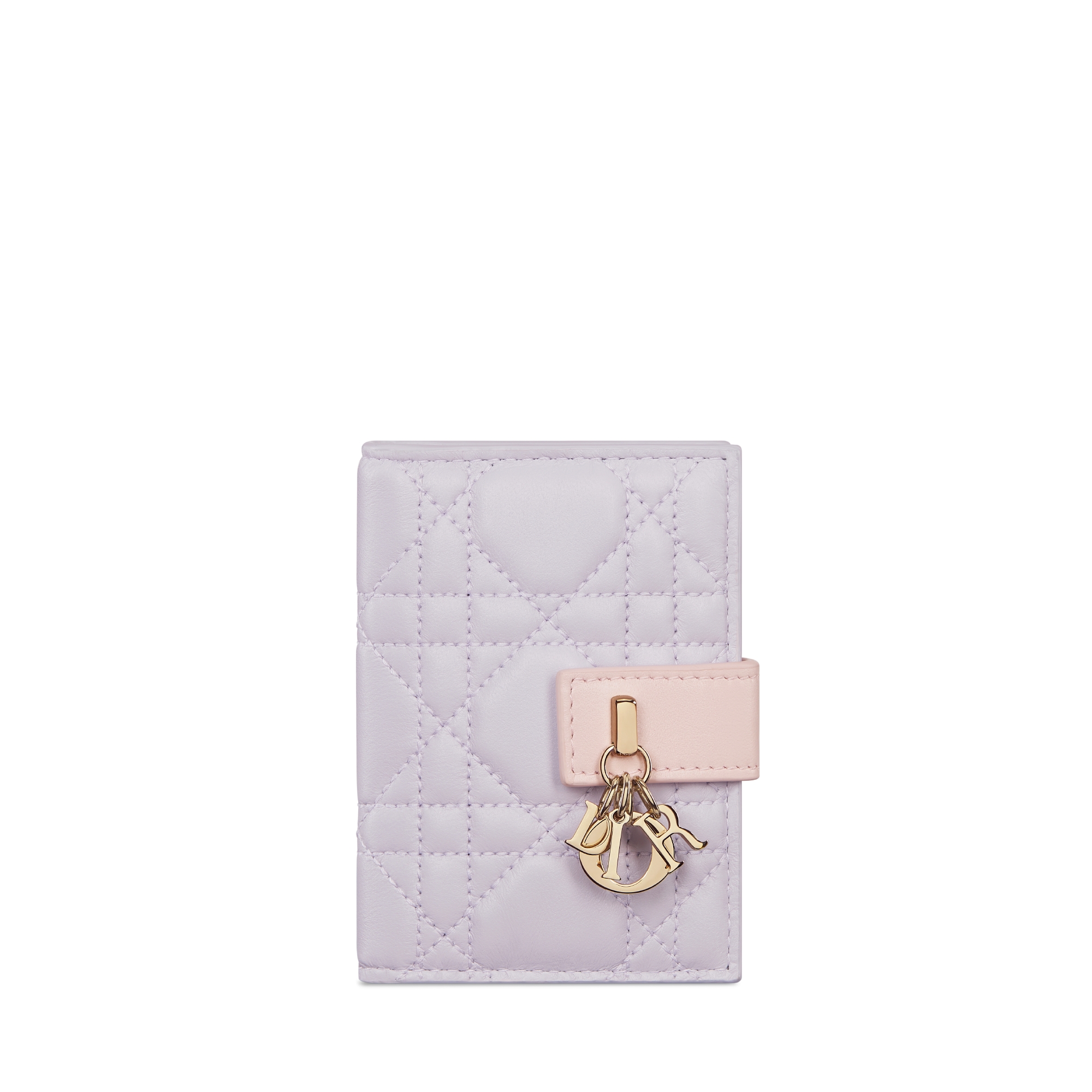 My Dior Dandelion Card Holder Three-Tone Lilac, Pale Pink and Sweet Pink Cannage Lambskin E01