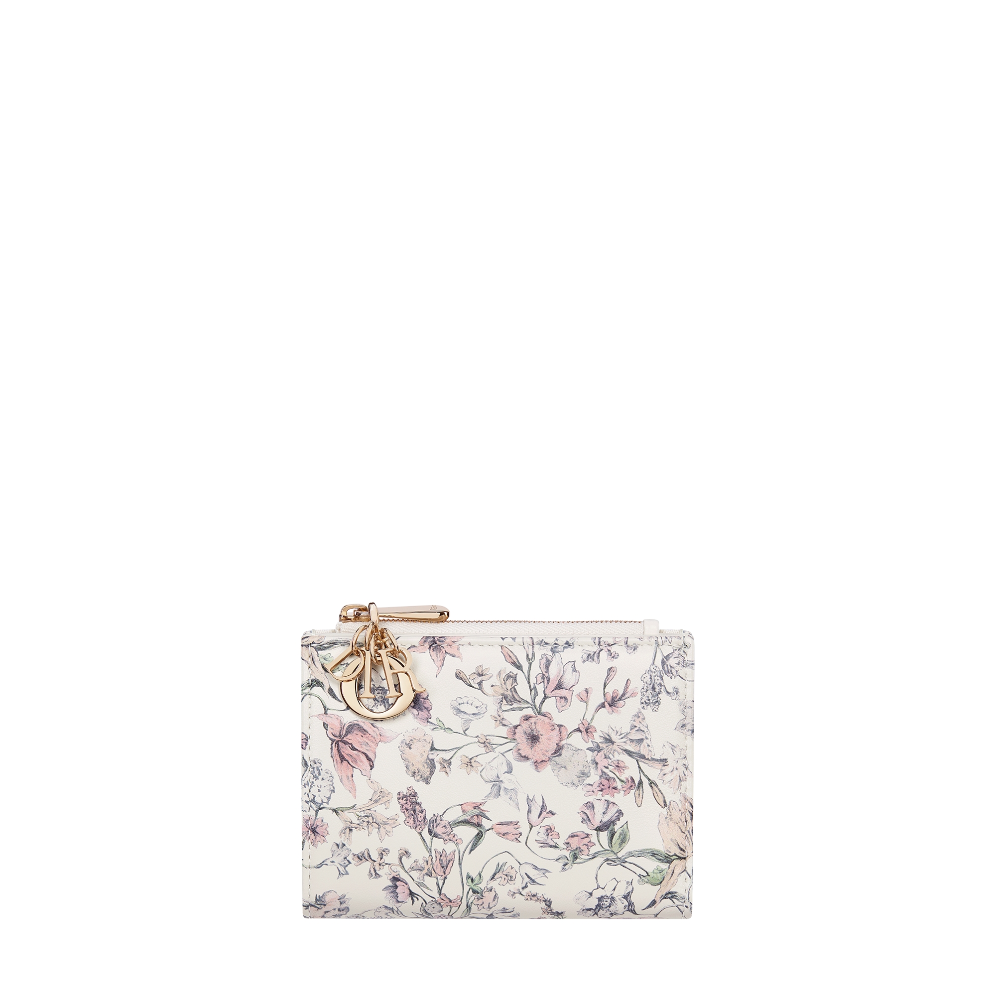 Lady Dior Dahlia Wallet Multicolor Millefiori Printed Calfskin E01