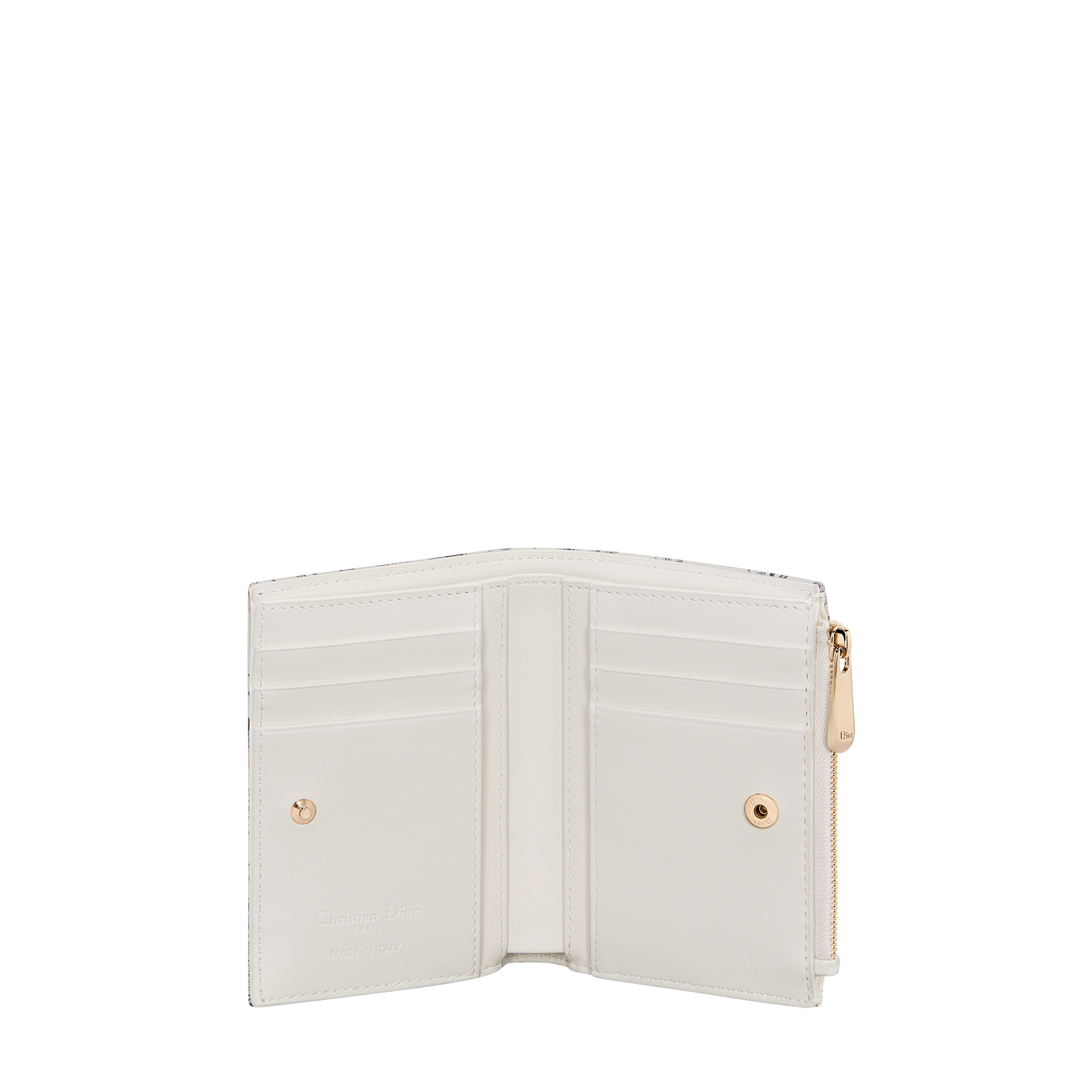 Lady Dior Dahlia Wallet Multicolor Millefiori Printed Calfskin E07