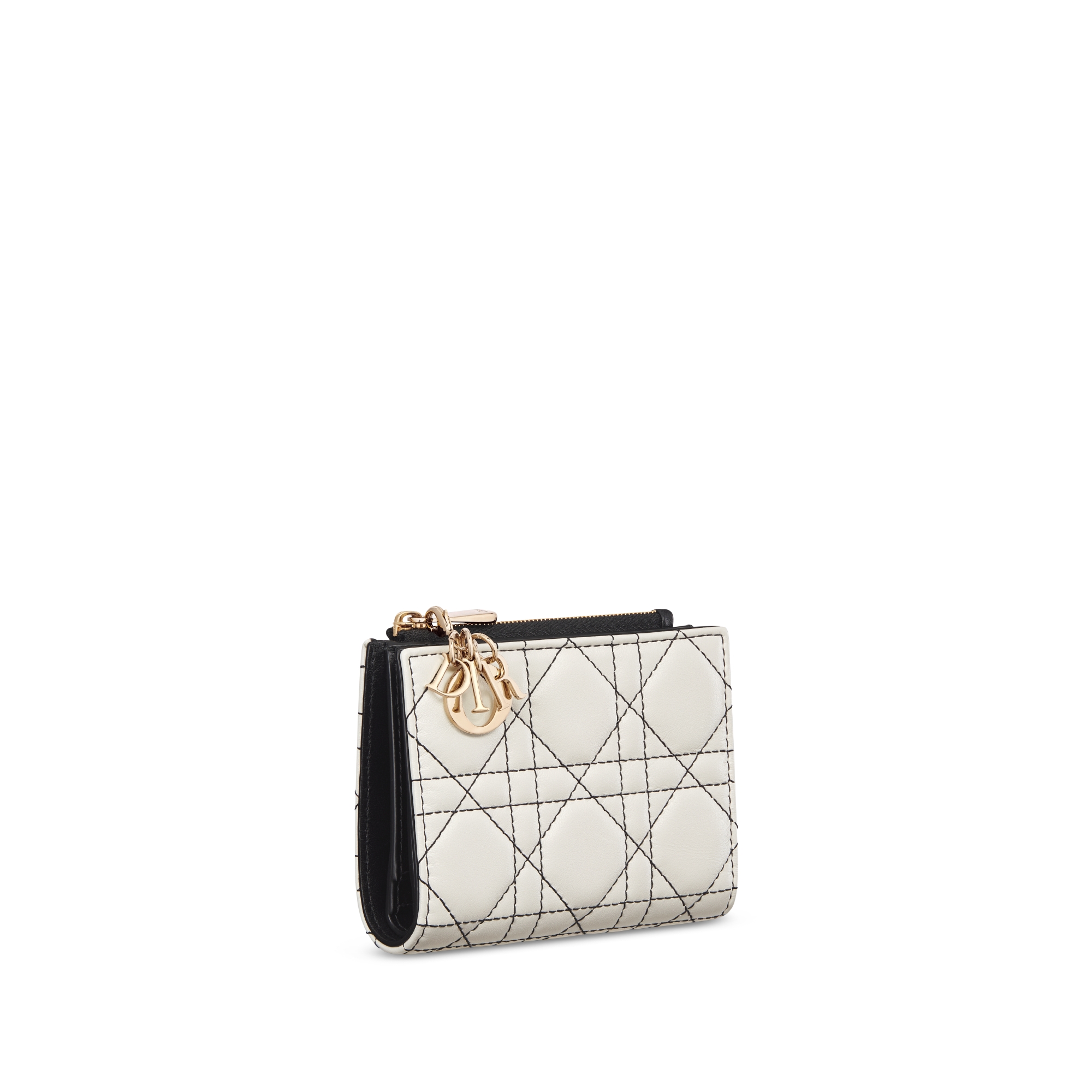 【日本限定】Lady Dior Dahlia ウォレット カナージュ ラムスキン E03