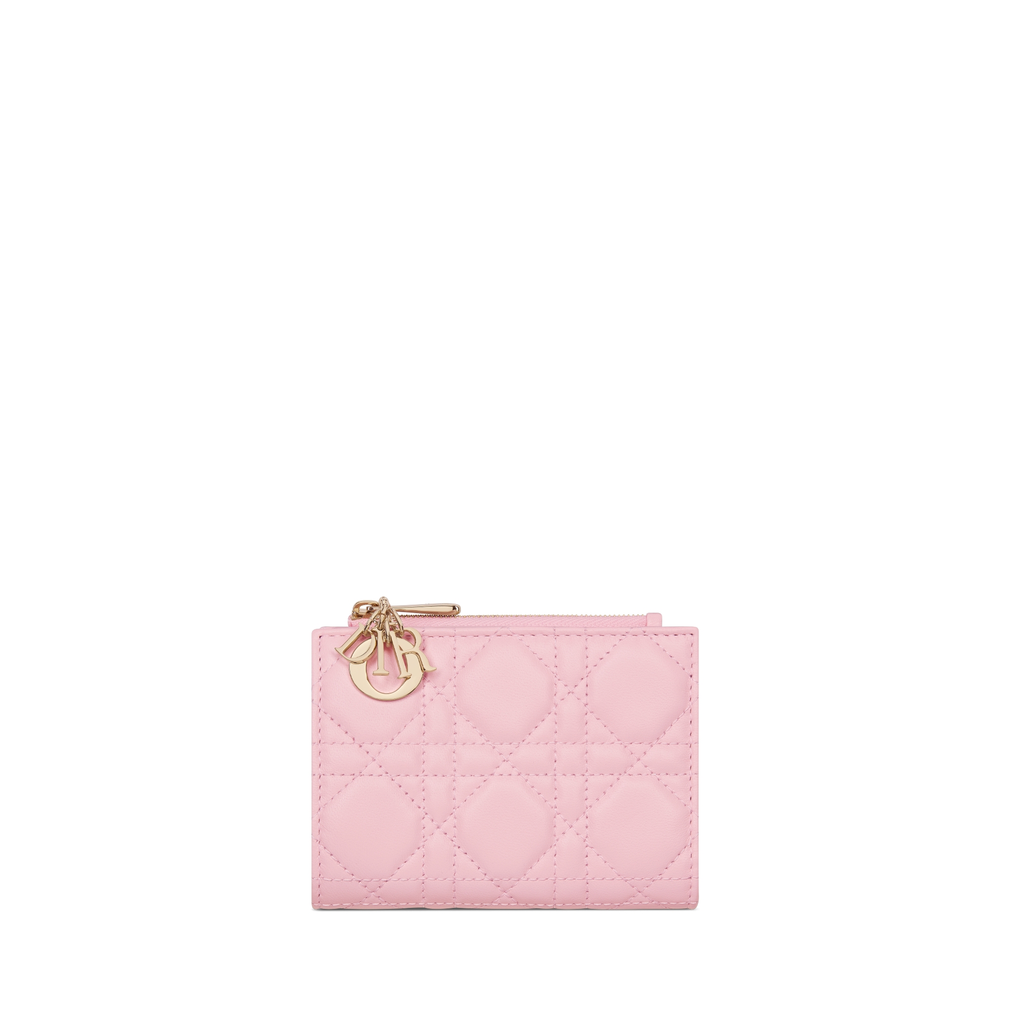 【日本限定】Lady Dior Dahlia ウォレット カナージュ ラムスキン E01