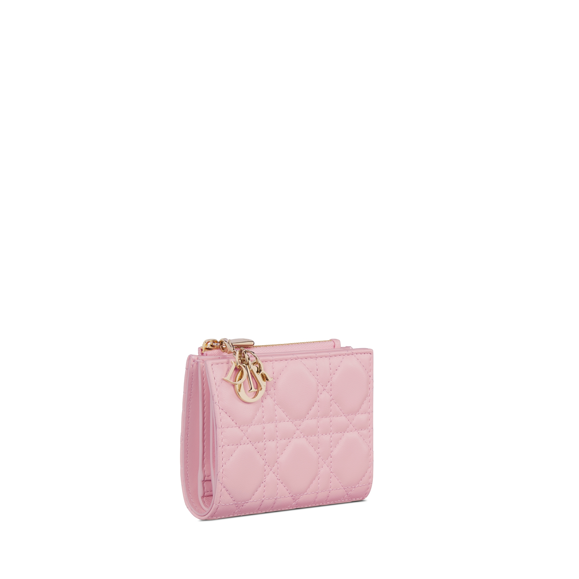 【日本限定】Lady Dior Dahlia ウォレット カナージュ ラムスキン E03