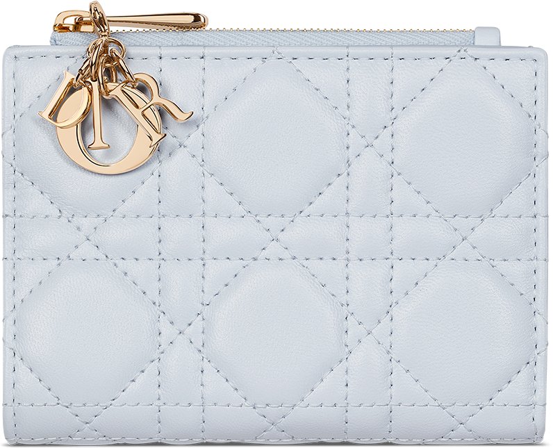 Lady Dior Dahlia Wallet Front view