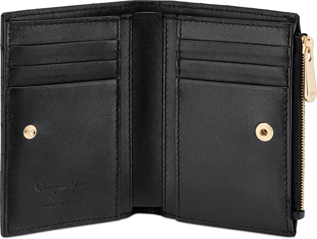 Lady Dior Dahlia Wallet Unfolded view