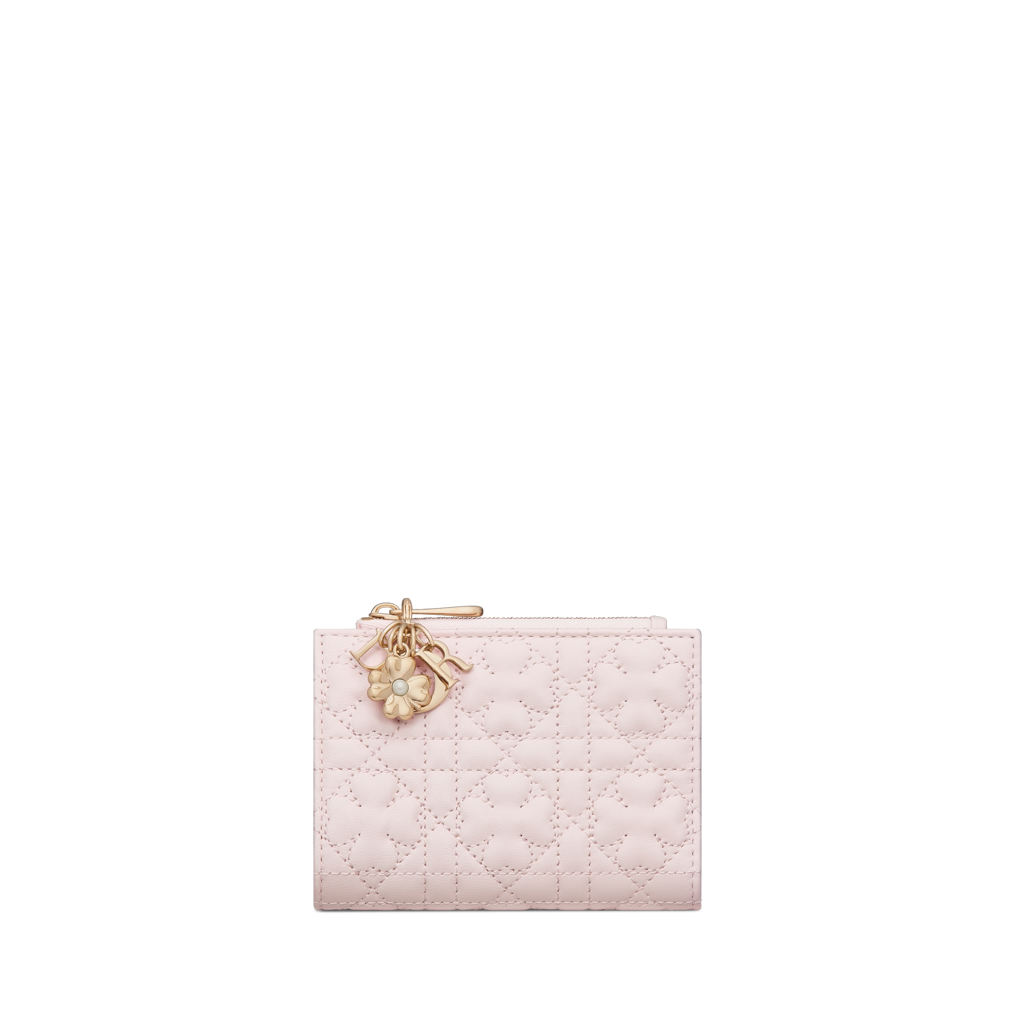 【日本限定】Lady Dior Dahlia ウォレット クローバー カナージュ ラムスキン E01