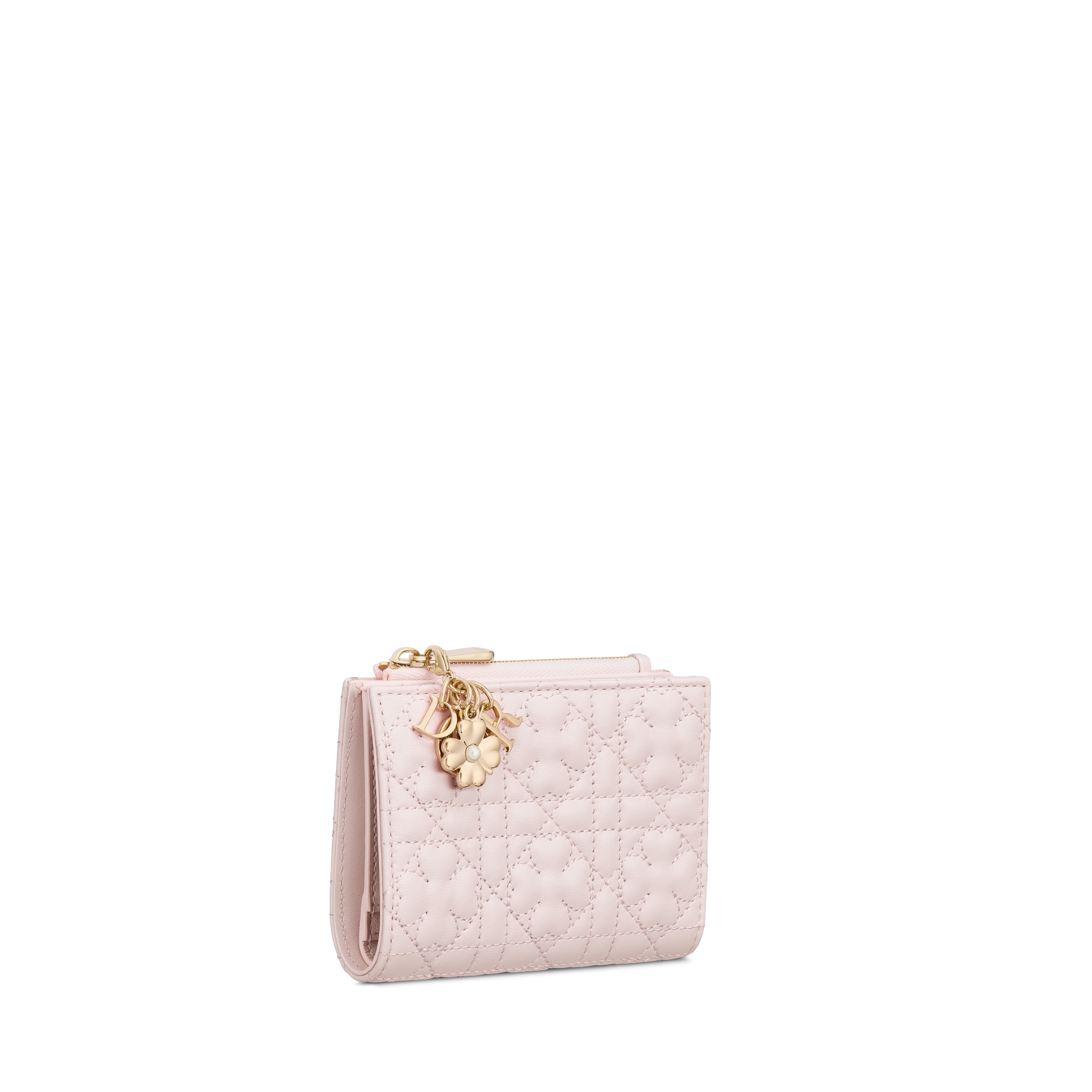 【日本限定】Lady Dior Dahlia ウォレット クローバー カナージュ ラムスキン E03