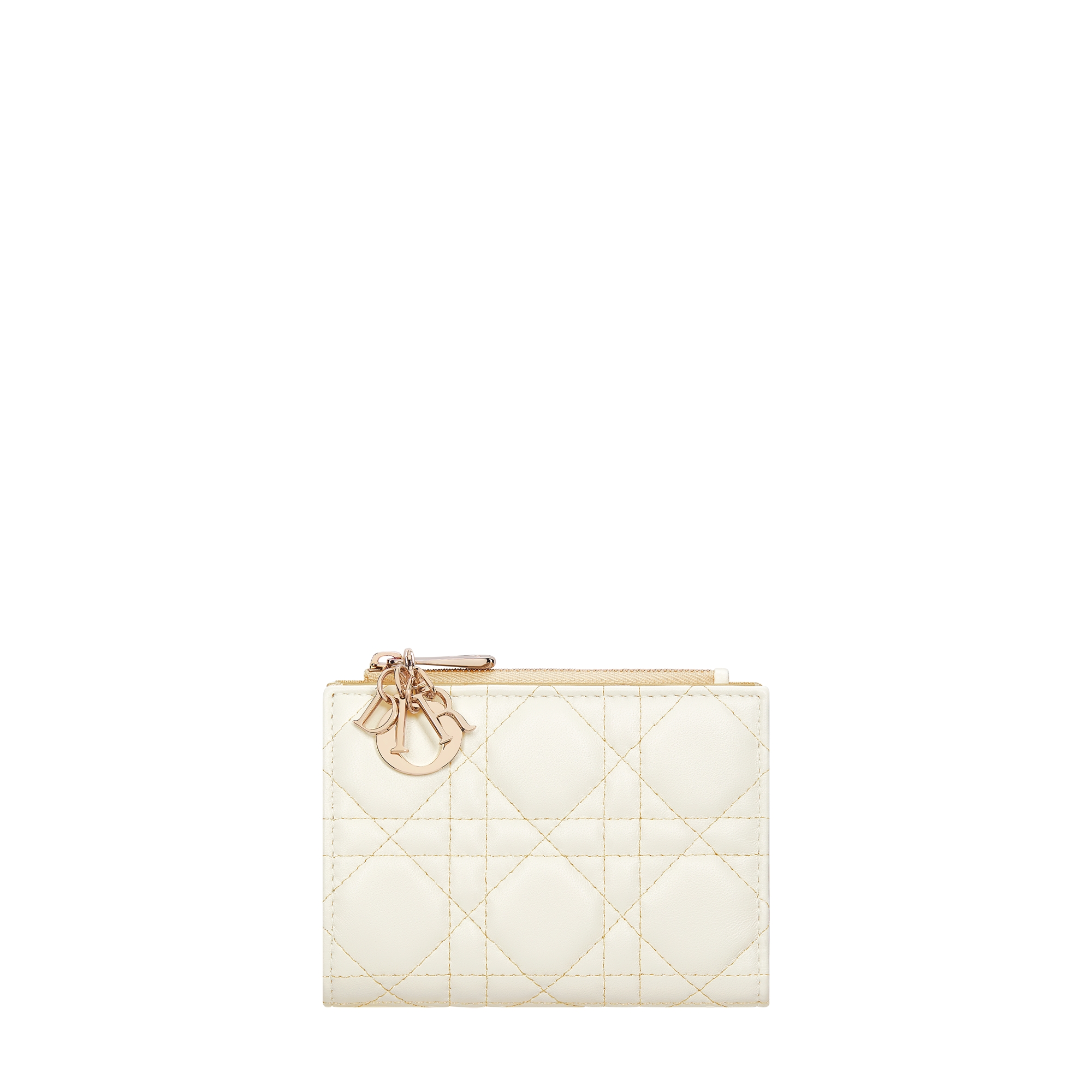 DIOR | 【日本限定】Lady Dior Dahlia ウォレット カナージュ ラムスキン