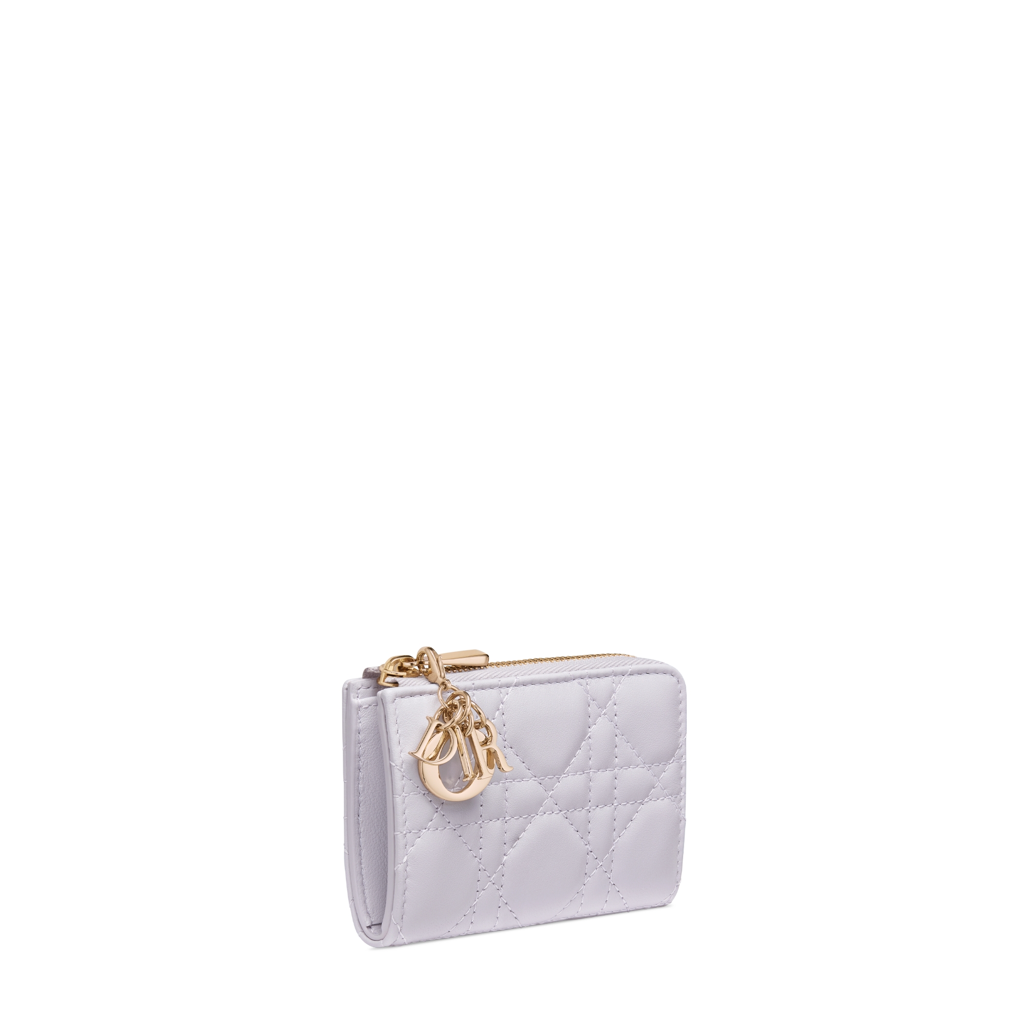 Lady Dior Yuzu Key Case Lilac Cannage Lambskin E03