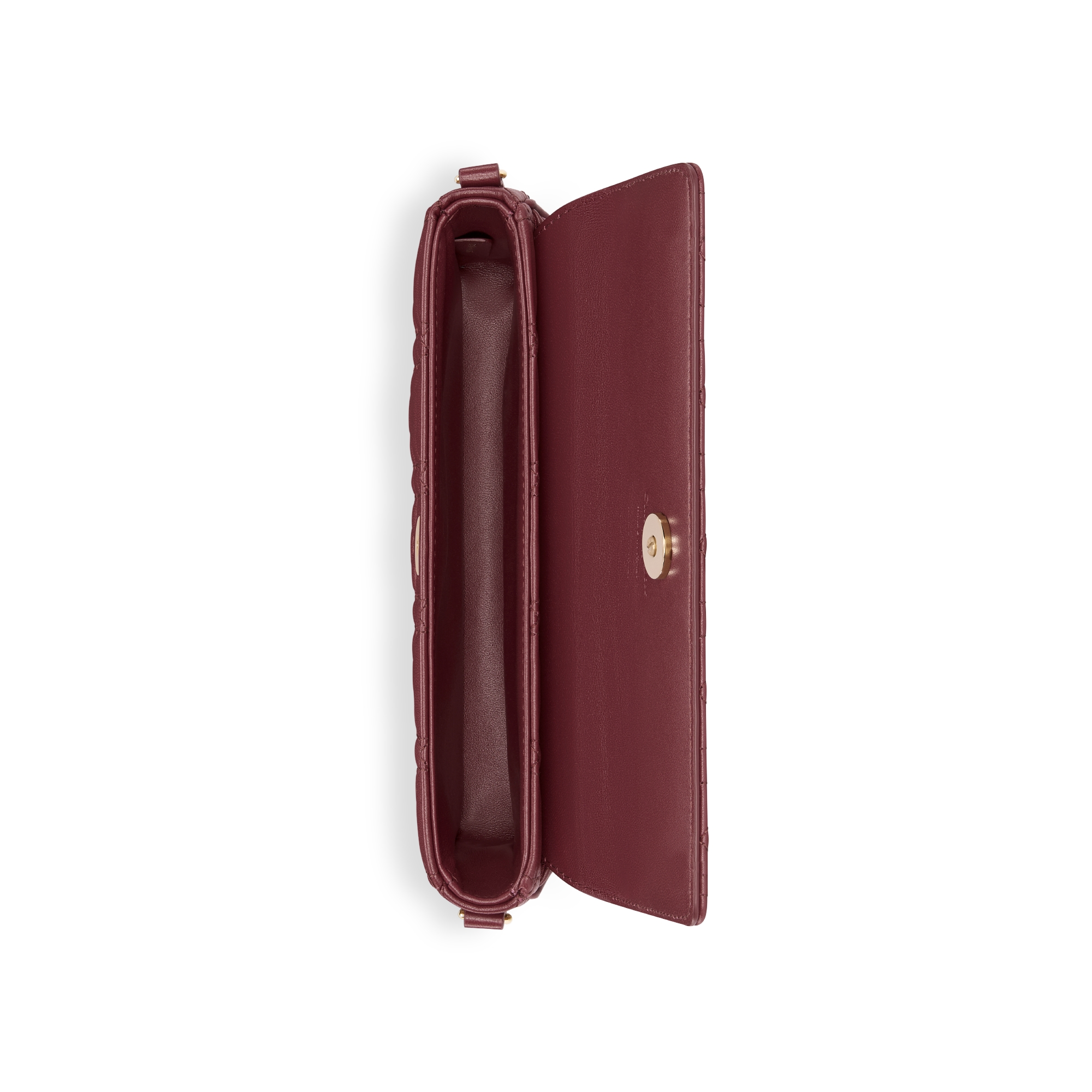 My Dior Pouch with Chain Burgundy Cannage Lambskin E06