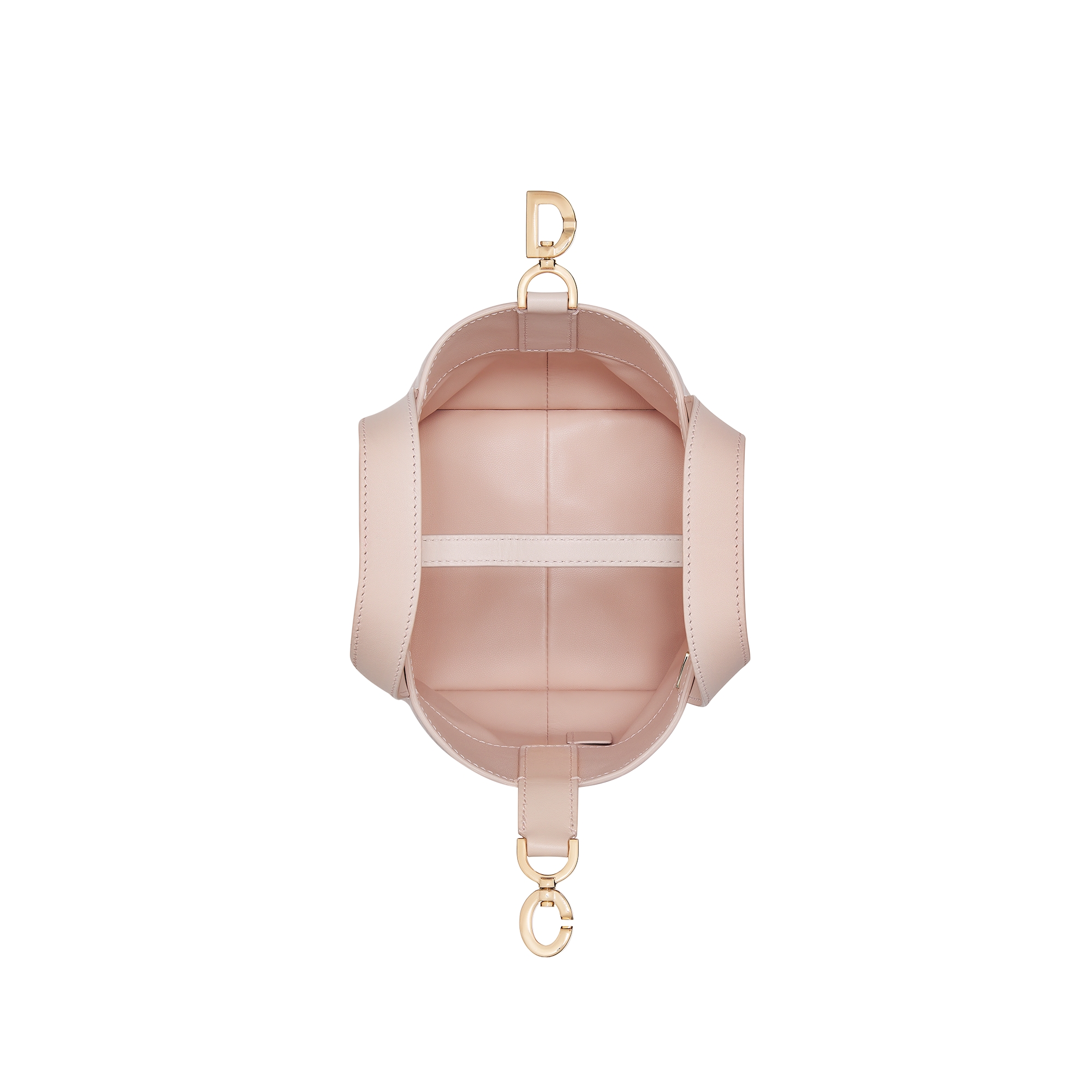 Dior Toujours Vertical Nano Tote Bag Powder Pink Macrocannage Calfskin E06