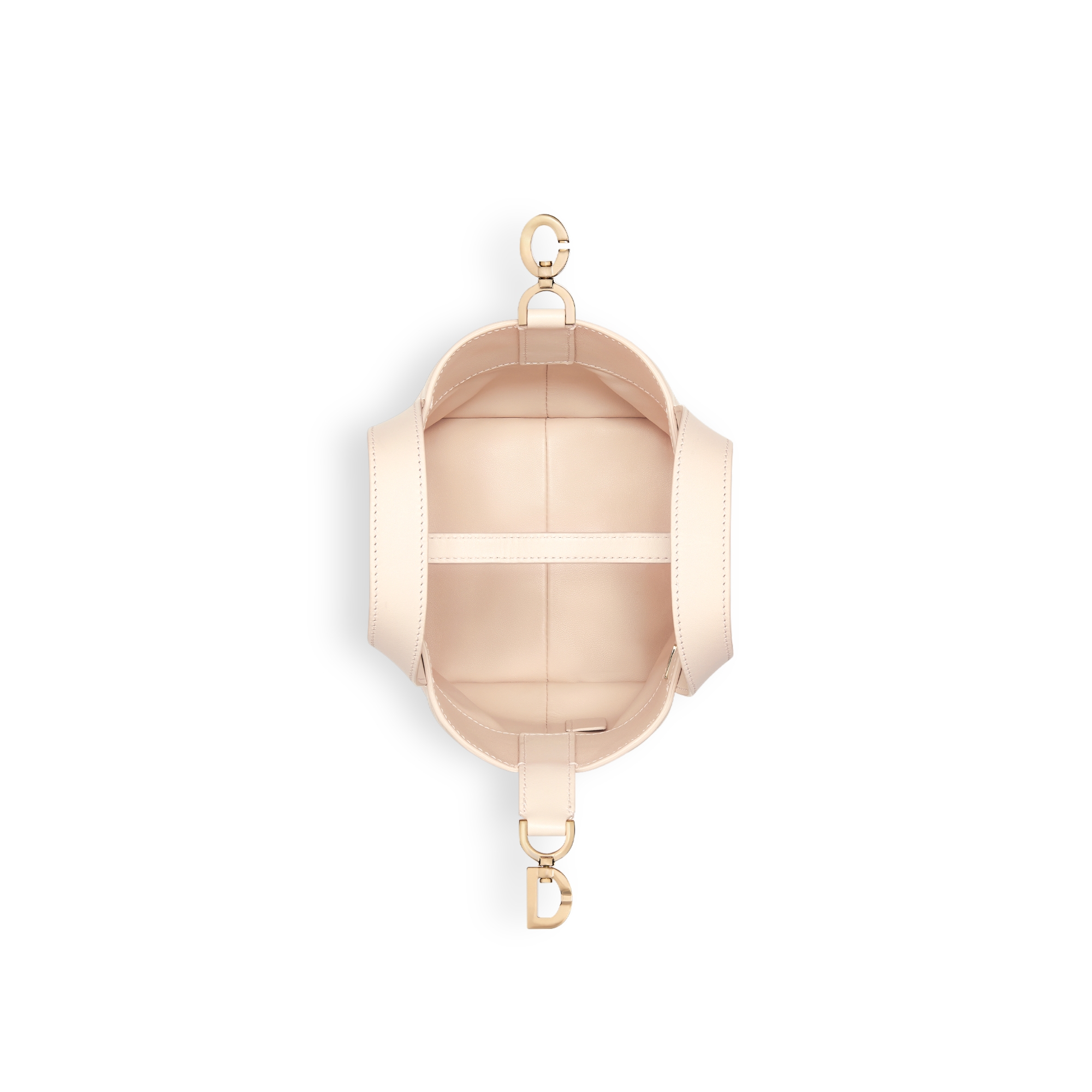 Dior Toujours Vertical Nano Tote Bag Sandstone Pink Macrocannage Calfskin E06