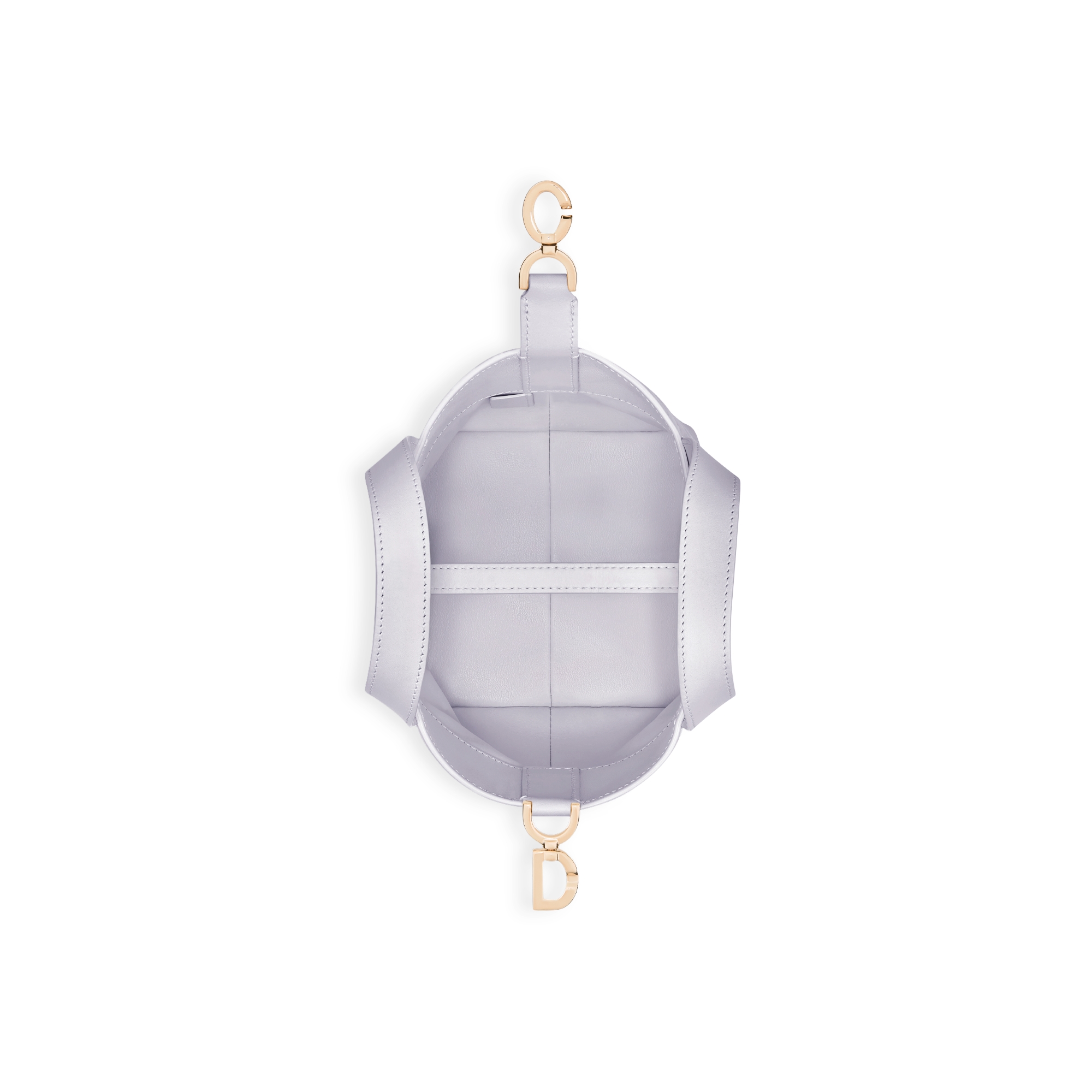 Dior Toujours 直式微型托特包 淡紫色 Macrocannage 大籐格紋小牛皮 E06