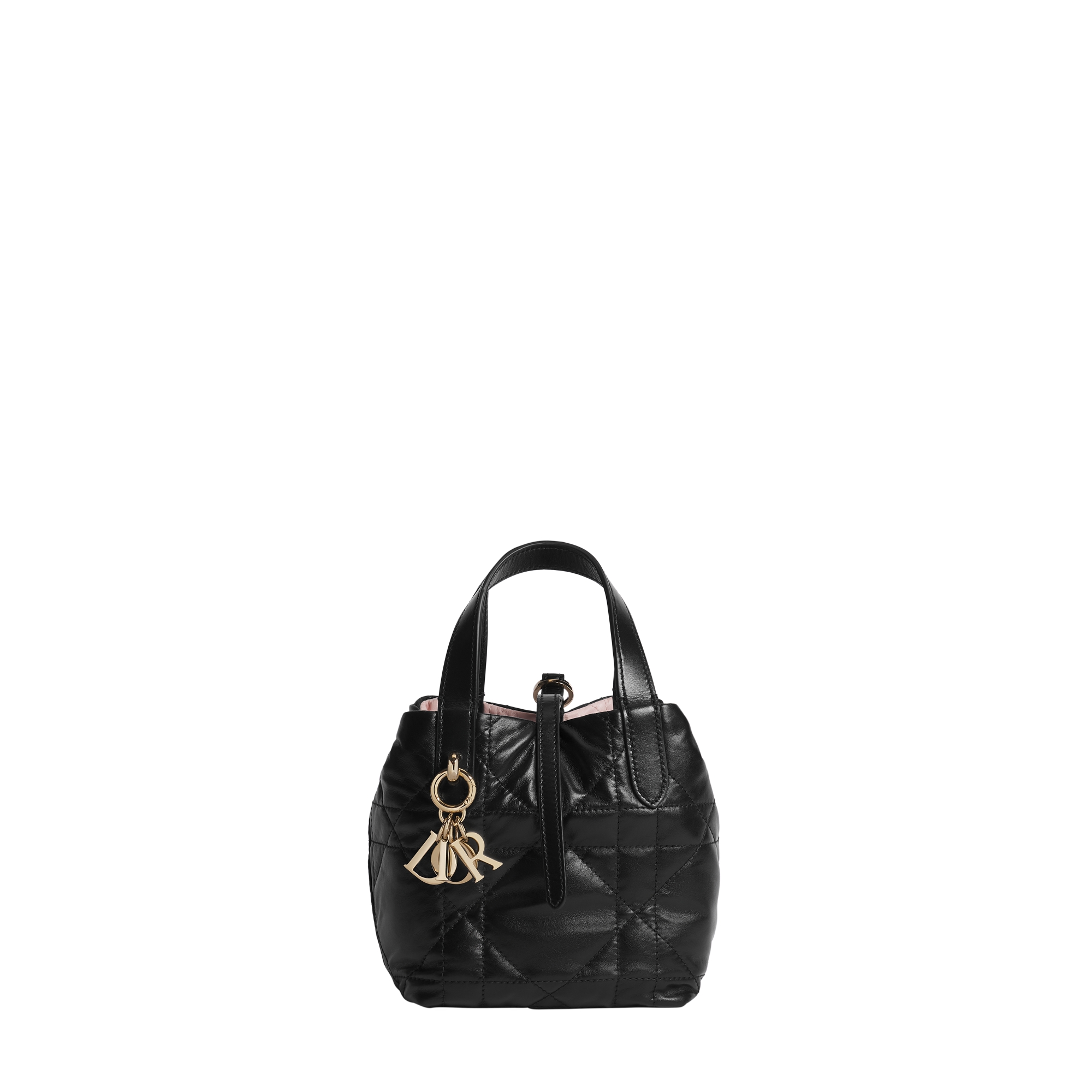 Dior Toujours Reversible Nano Vertical Tote Bag Two-Tone Black and