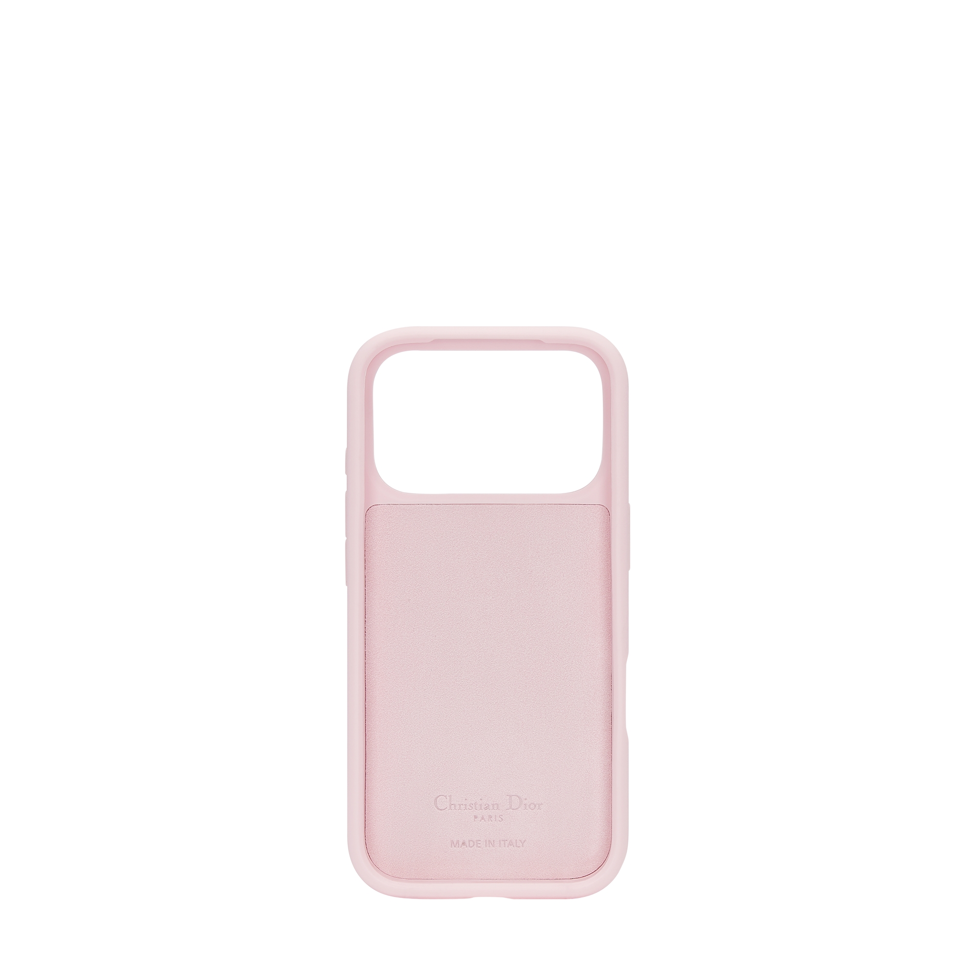DiorTravel Cover for iPhone 17 Pro Macaron Pink Macrocannage Rubber E08