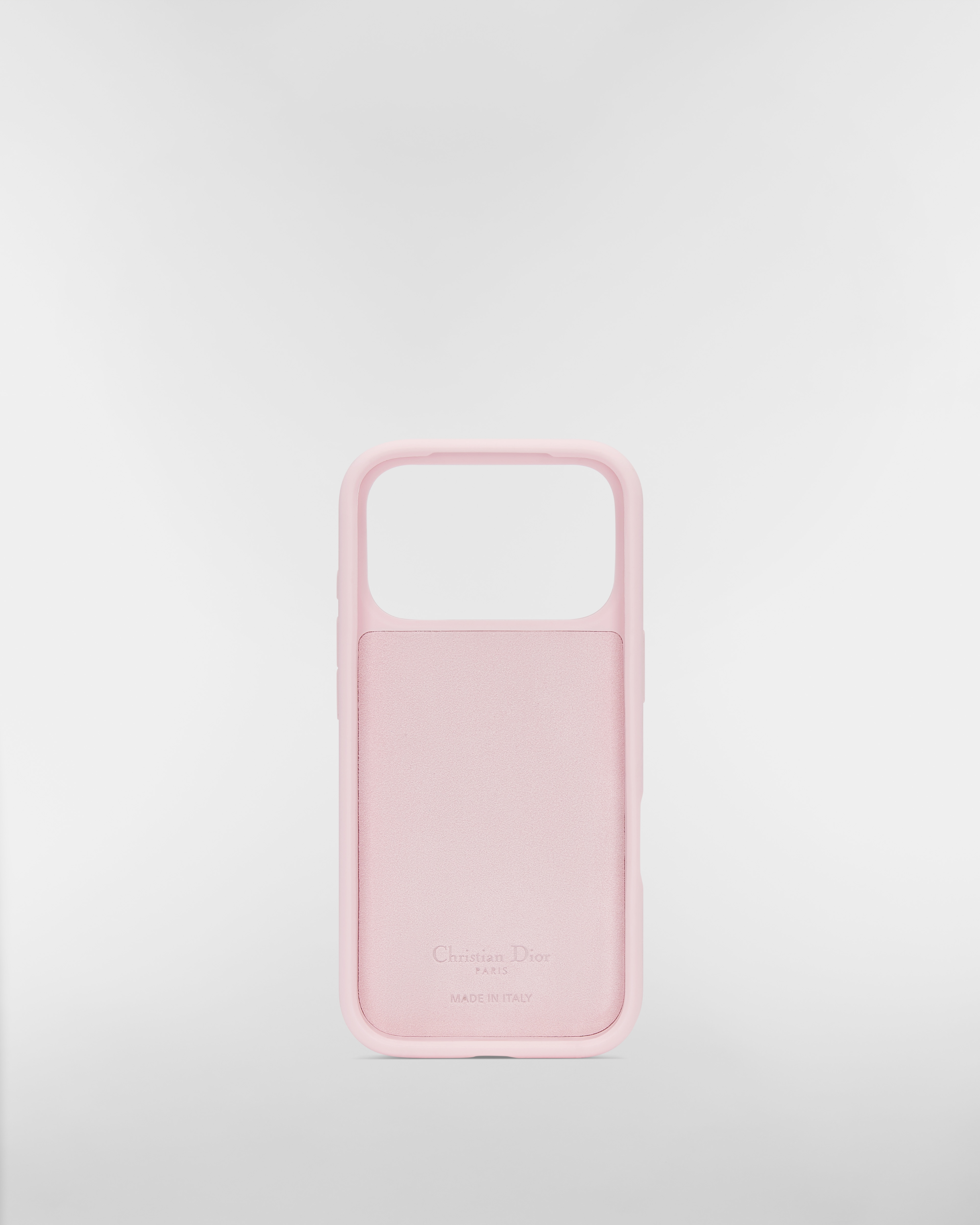 DiorTravel Cover for iPhone 17 Pro Macaron Pink Macrocannage Rubber E08