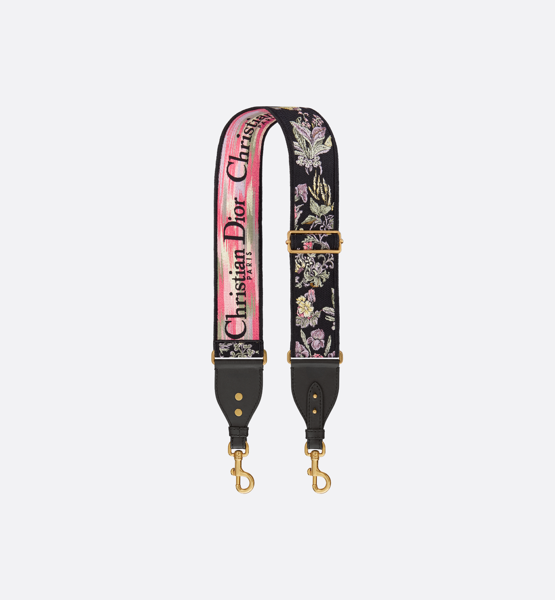 Adjustable Shoulder Strap with Ring Black Multicolor Adjustable Shoulder Strap with Ring Black Multicolor