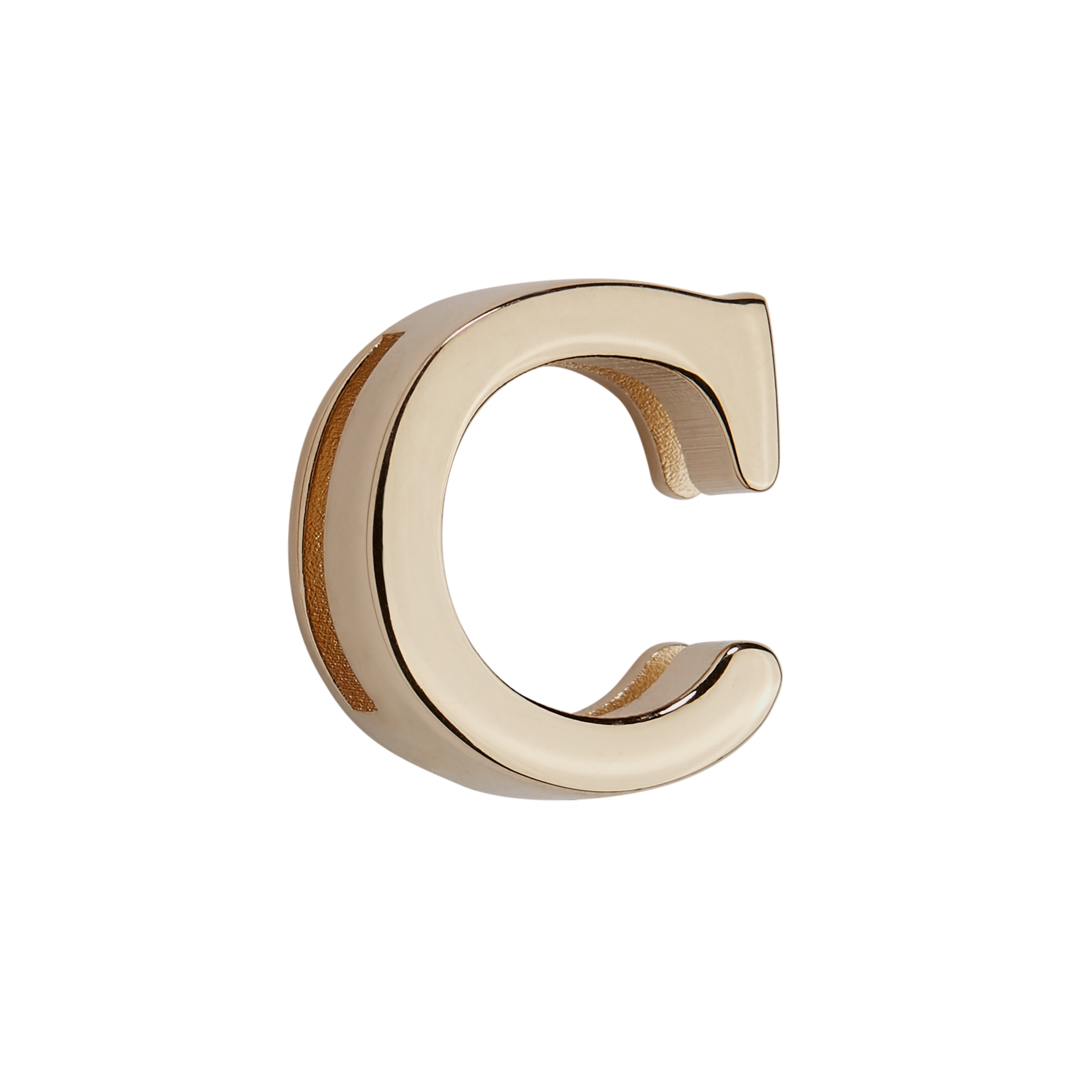 My ABCDior Letter C Badge Pale Gold-Finish Metal E01