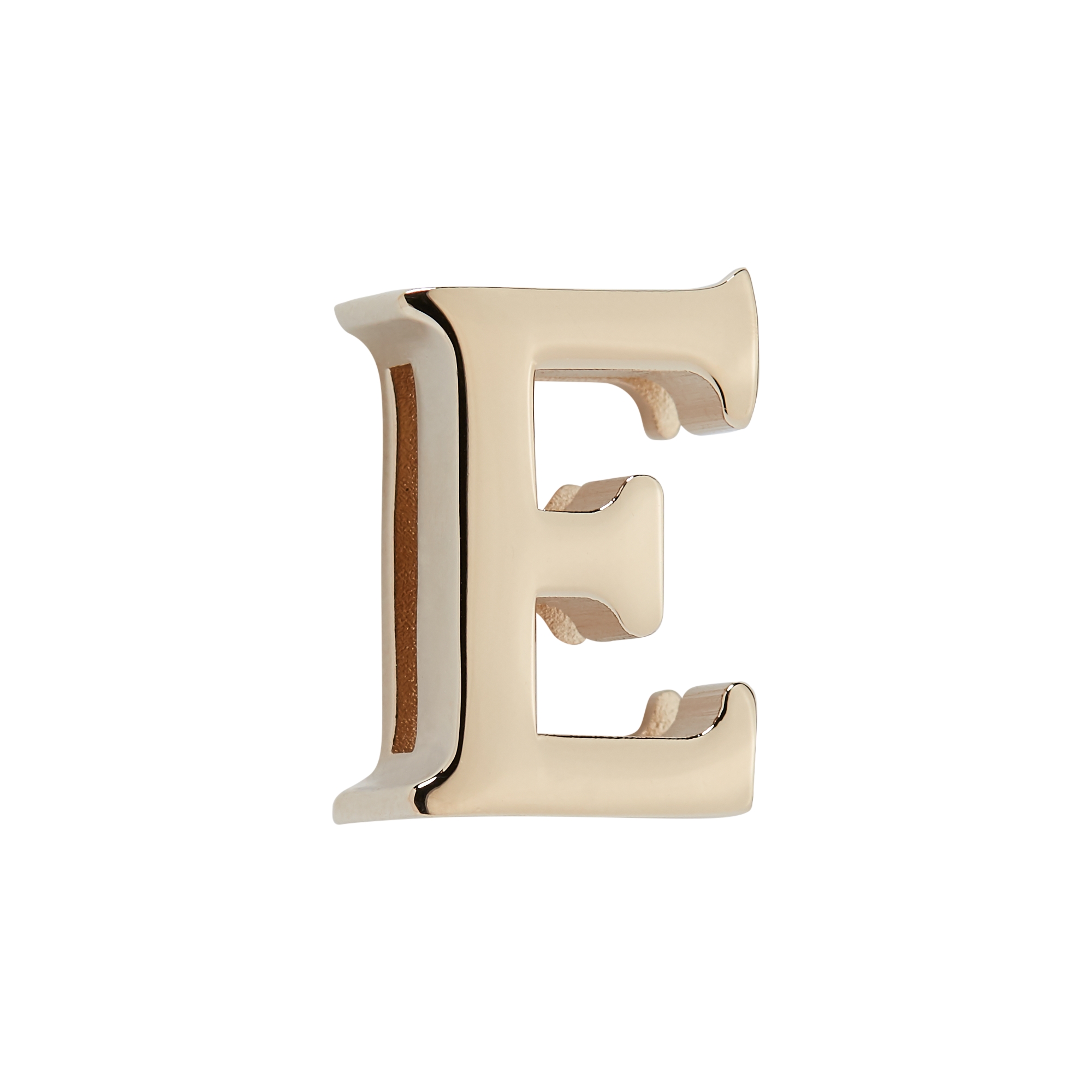 My ABCDior Letter E Badge Pale Gold-Finish Metal E01