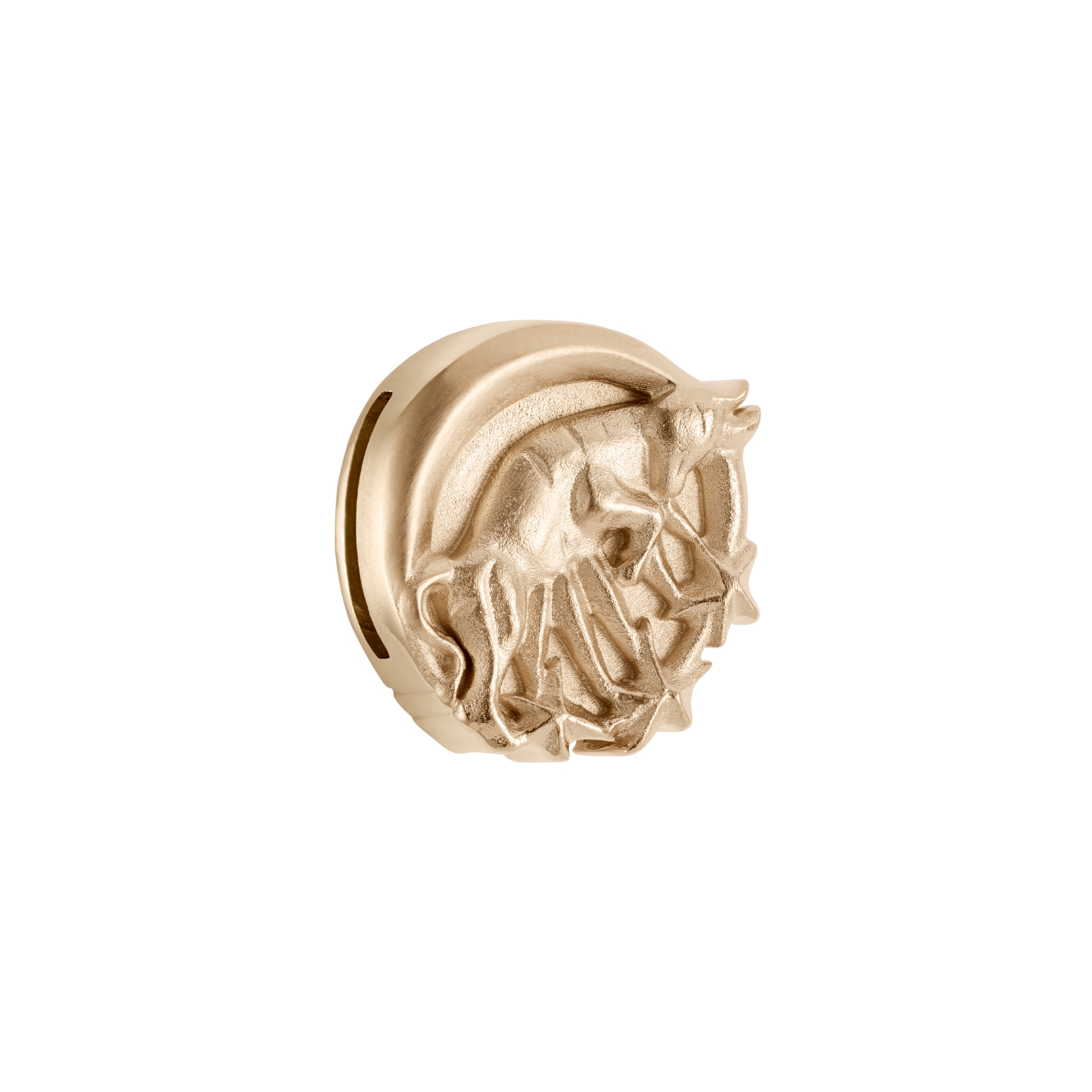 My ABCDior Taurus Badge Matte Pale Gold-Finish Metal E03