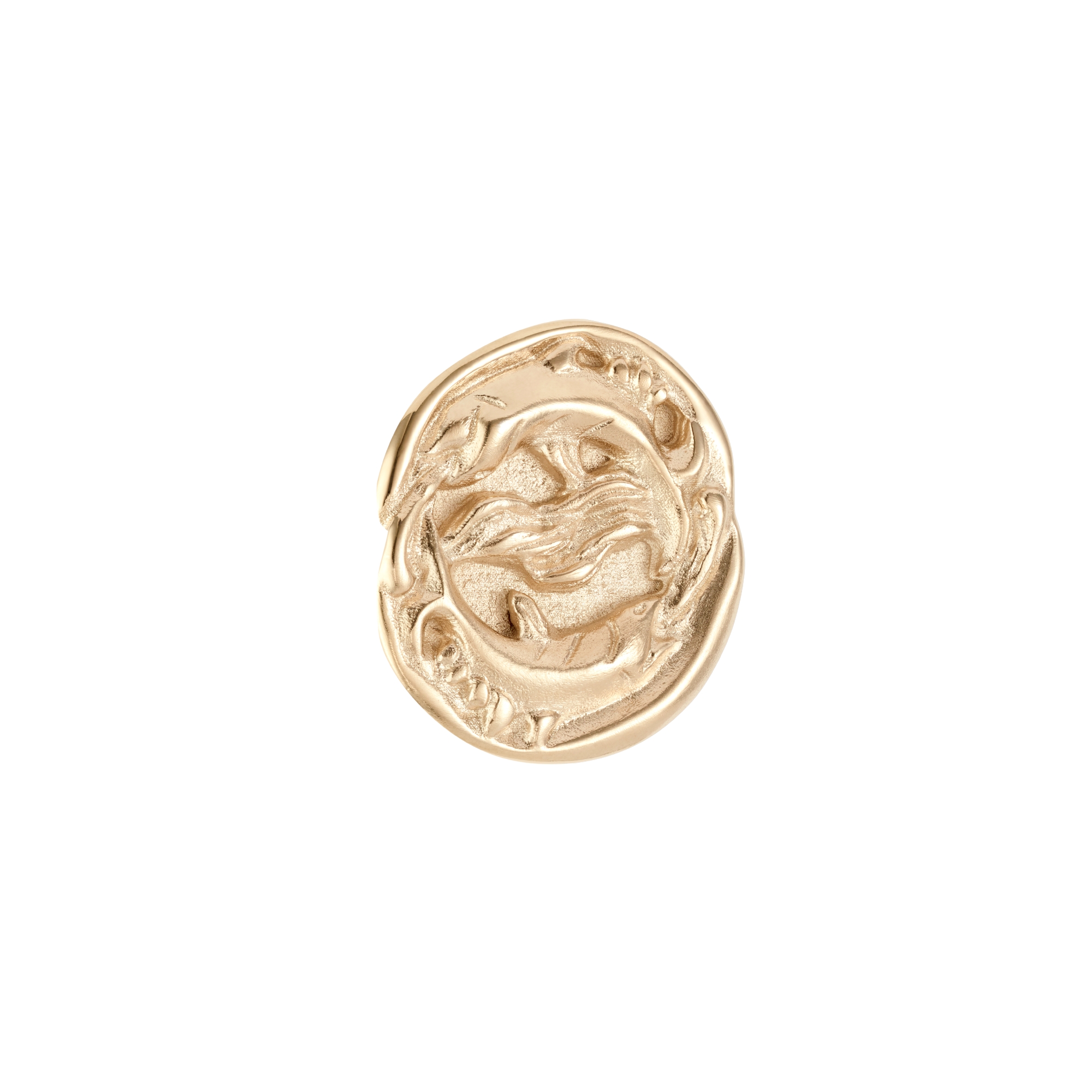 My ABCDior Pisces Badge Matte Pale Gold-Finish Metal E01