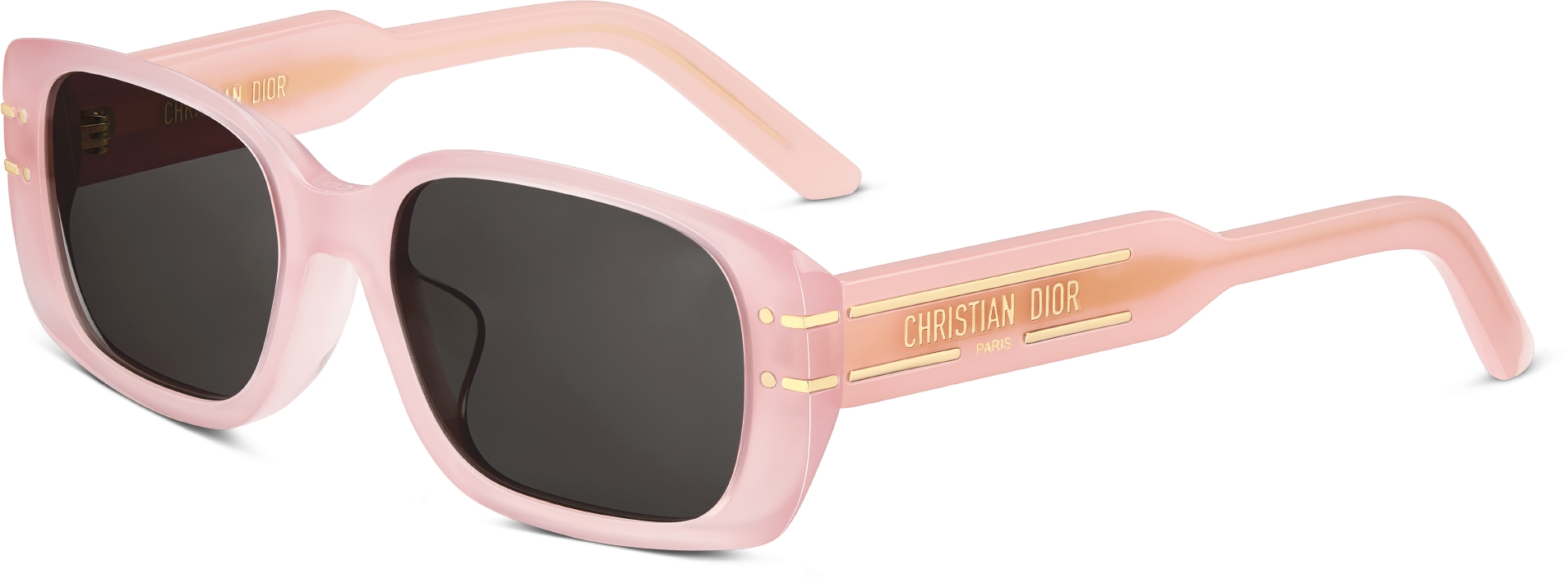 DiorSignature S12F Sea Glass Pink Rectangular Sunglasses | DIOR