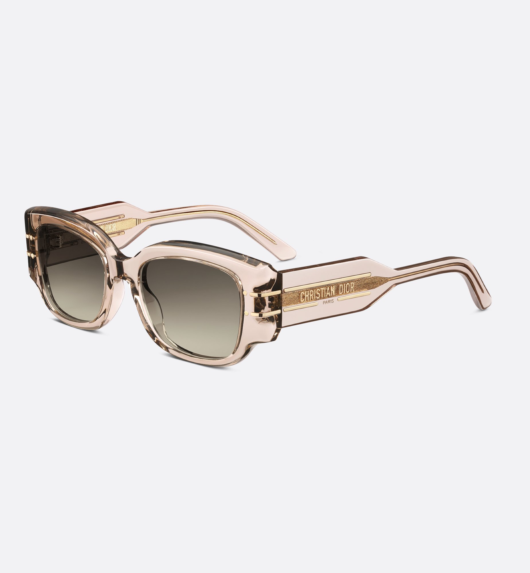 DiorSignature S13I Transparent Sand Beige Rectangular DiorSignature S13I Transparent Sand Beige Rectangular