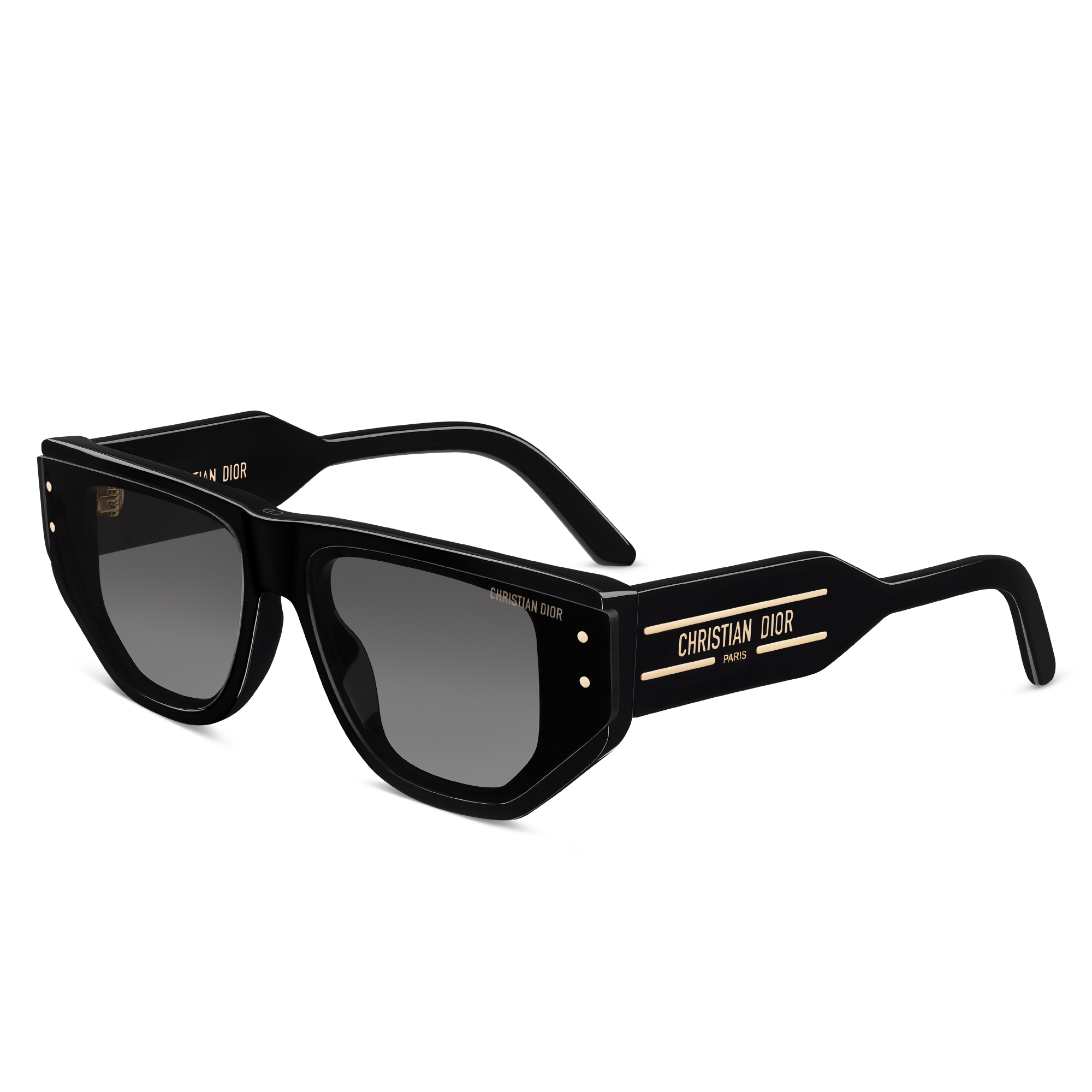 Christian Dior サングラス　サイドロゴ　ラインストーン　ブラウン Christian Dior サングラス サイドロゴ ラインストーン ブラウン