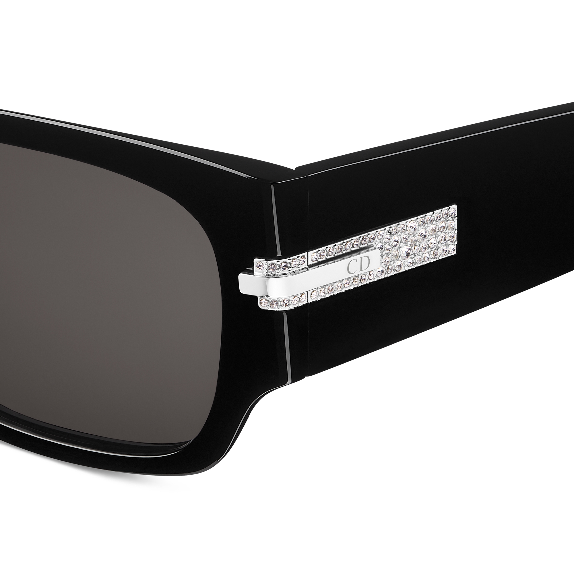 DiorBlackSuit XL S3F Black Rectangular Sunglasses E09